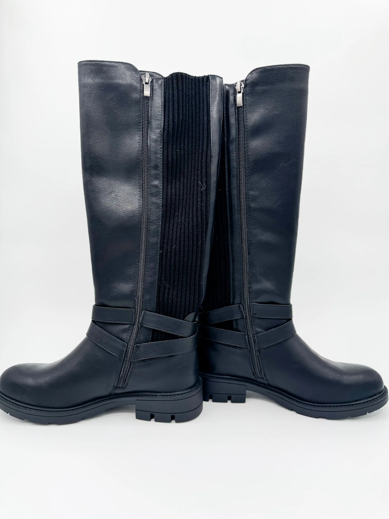 Corkys Lessons Learned Faux Leather Black Tall Boots - Image 2