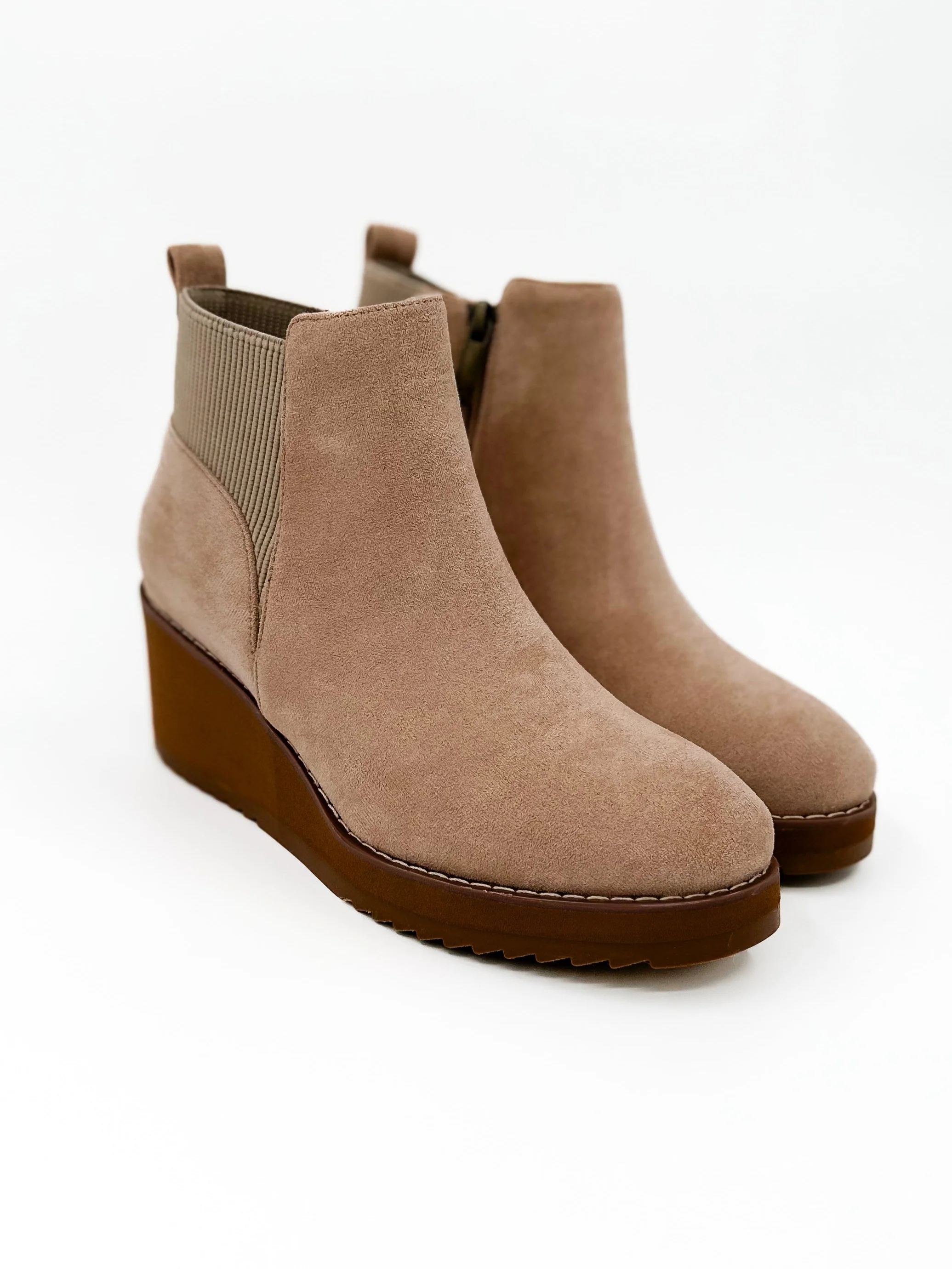 Corkys Let's Get Lost Faux Suede Wedge Booties - 4 colors! - Image 2