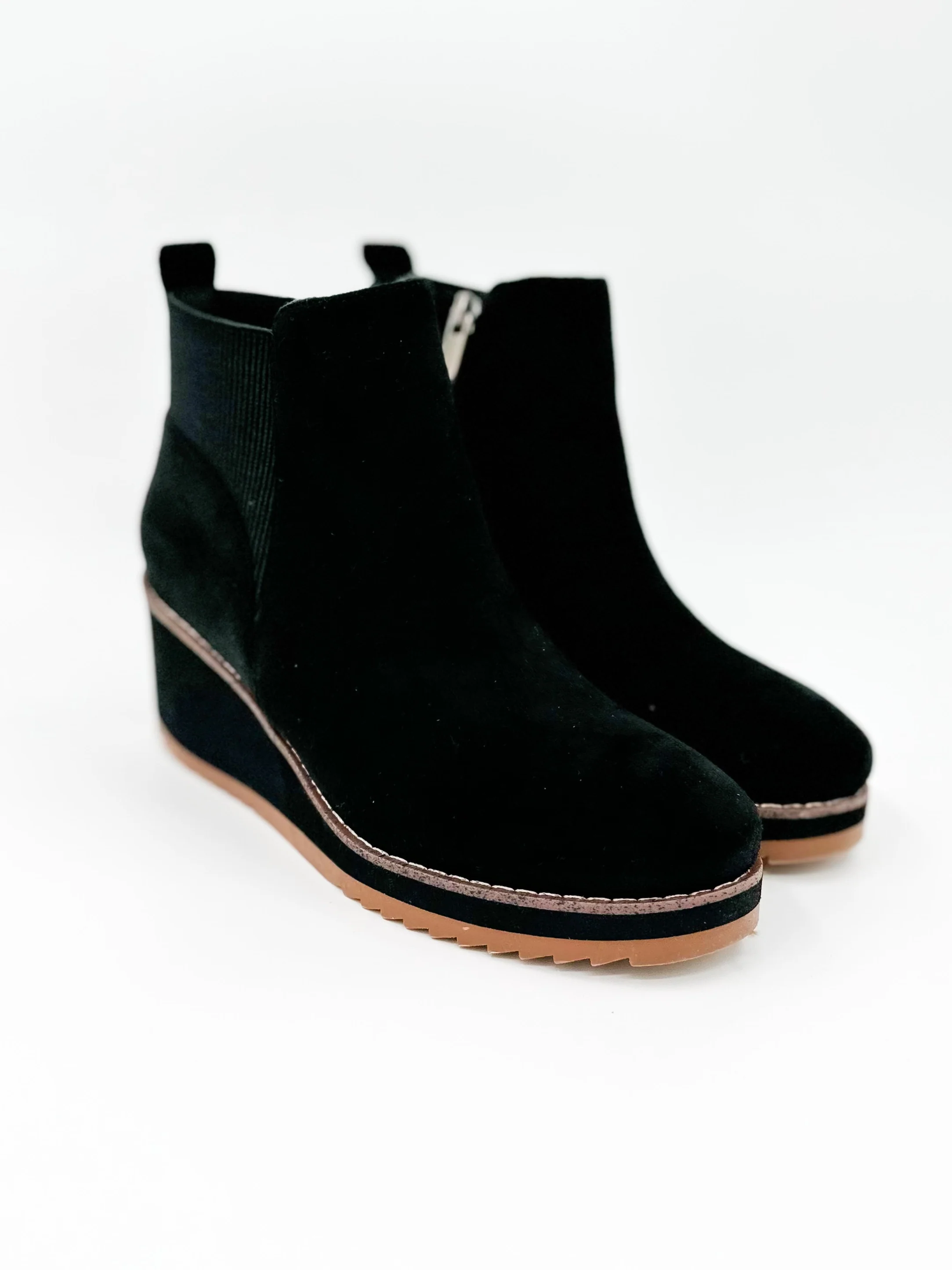 Corkys Let's Get Lost Faux Suede Wedge Booties - 4 colors! - Image 3