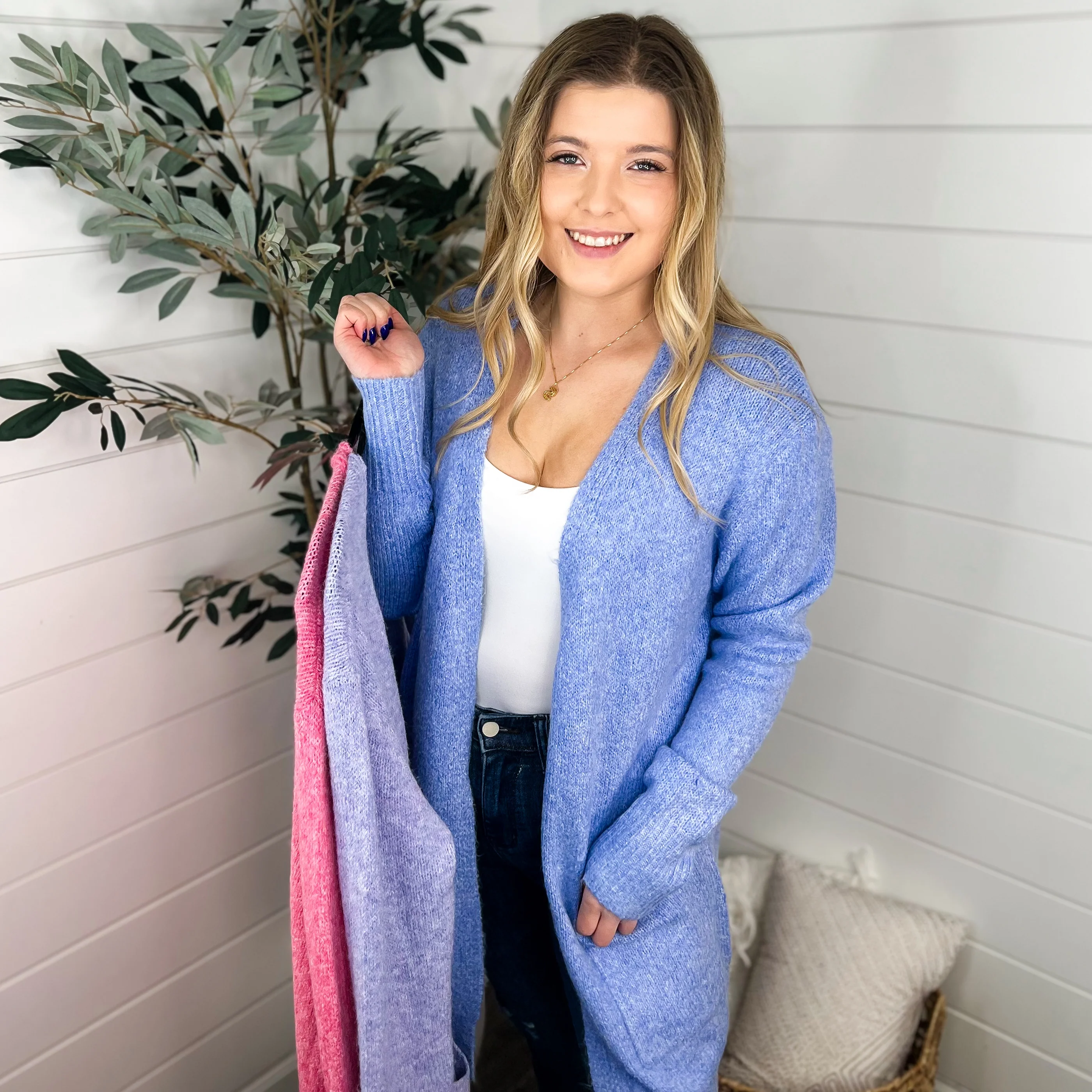 Cozy Comfort Knit Long Sleeve Avery Mae Cardigan - 4 colors! - Image 3