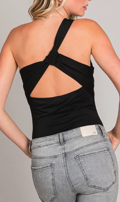 Craving You One Shoulder Padded Bodysuit Top - 2 colors! - Image 5