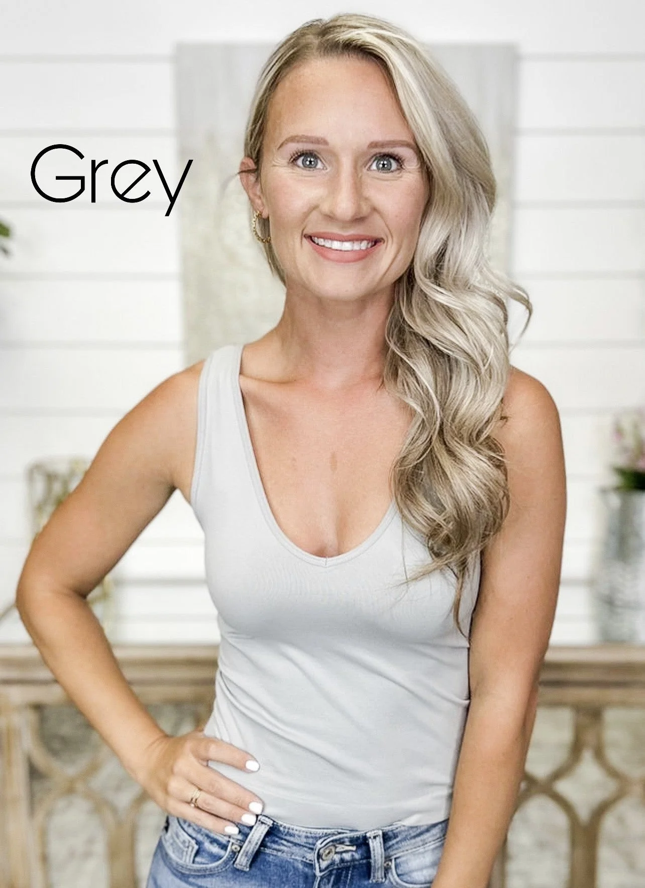 Cropped Basic Reversible V & Scoop Neck Tank Top - 17 colors! - Image 17