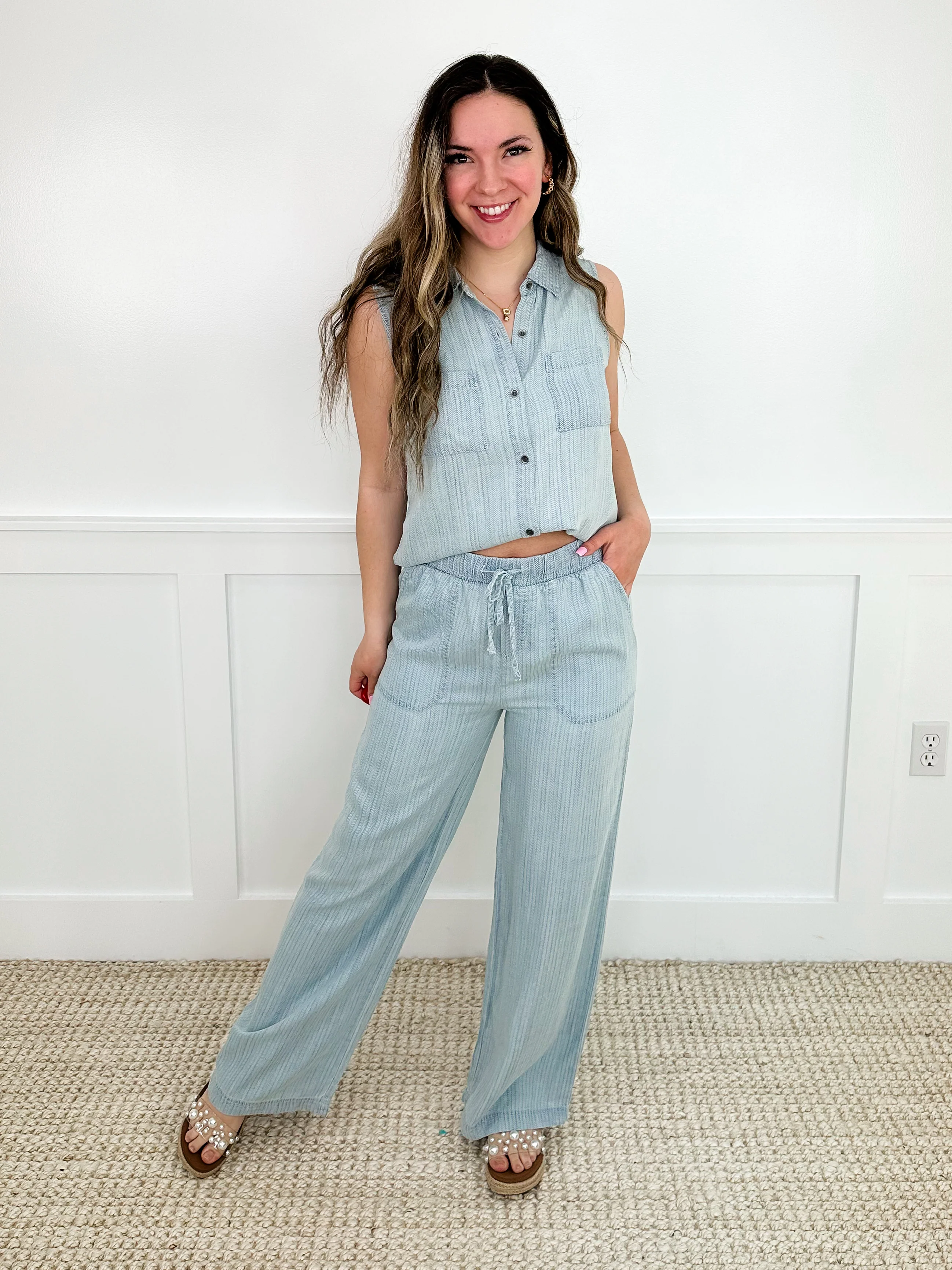Dance Mode Denim Avery Mae Tank Top