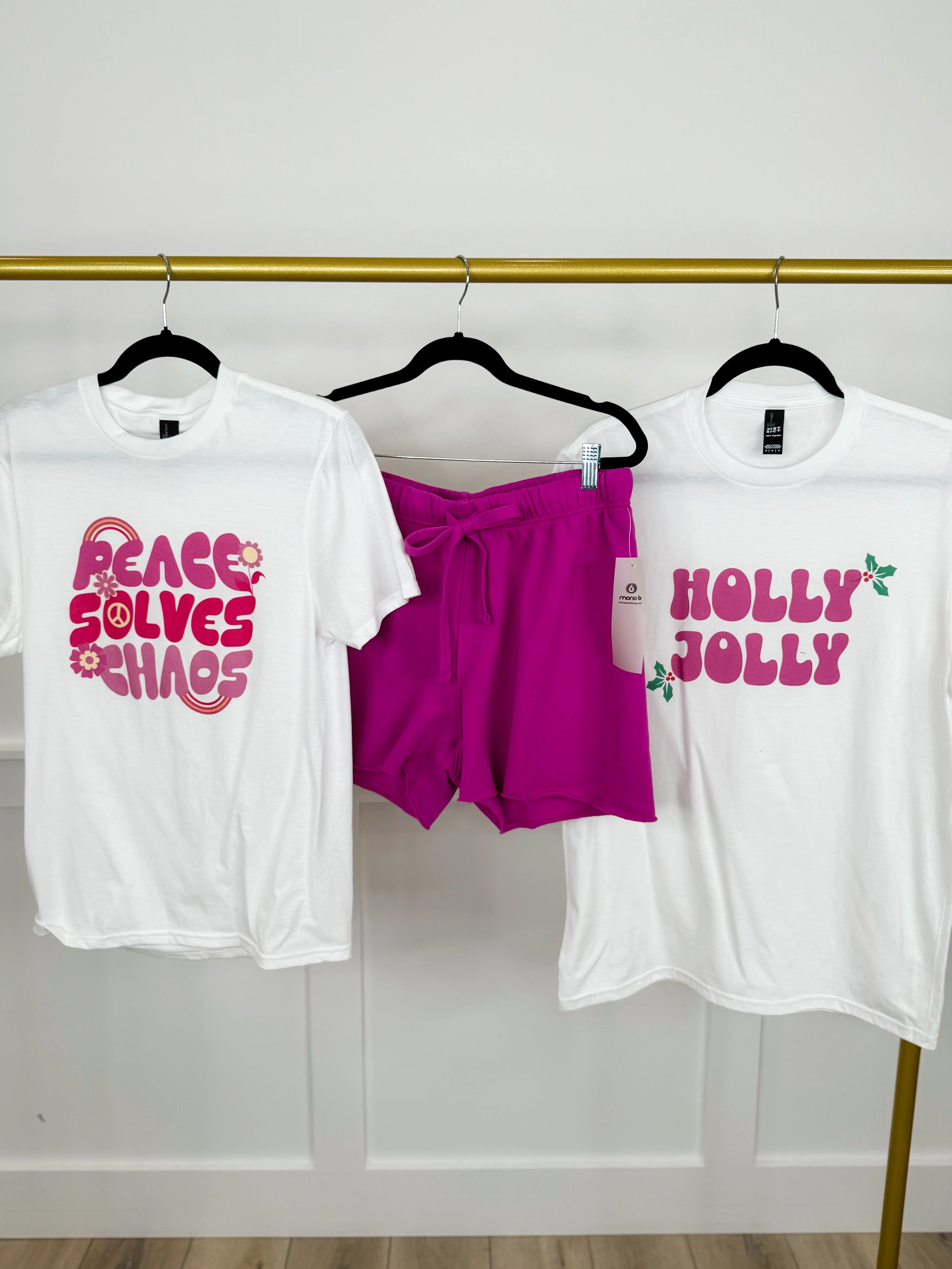 Darling Designs Cotton High-Rise Avery Mae Graphic Tee Shirt & Shorts Set - Multiple Options (Gildan, District, Tultex) - Image 3