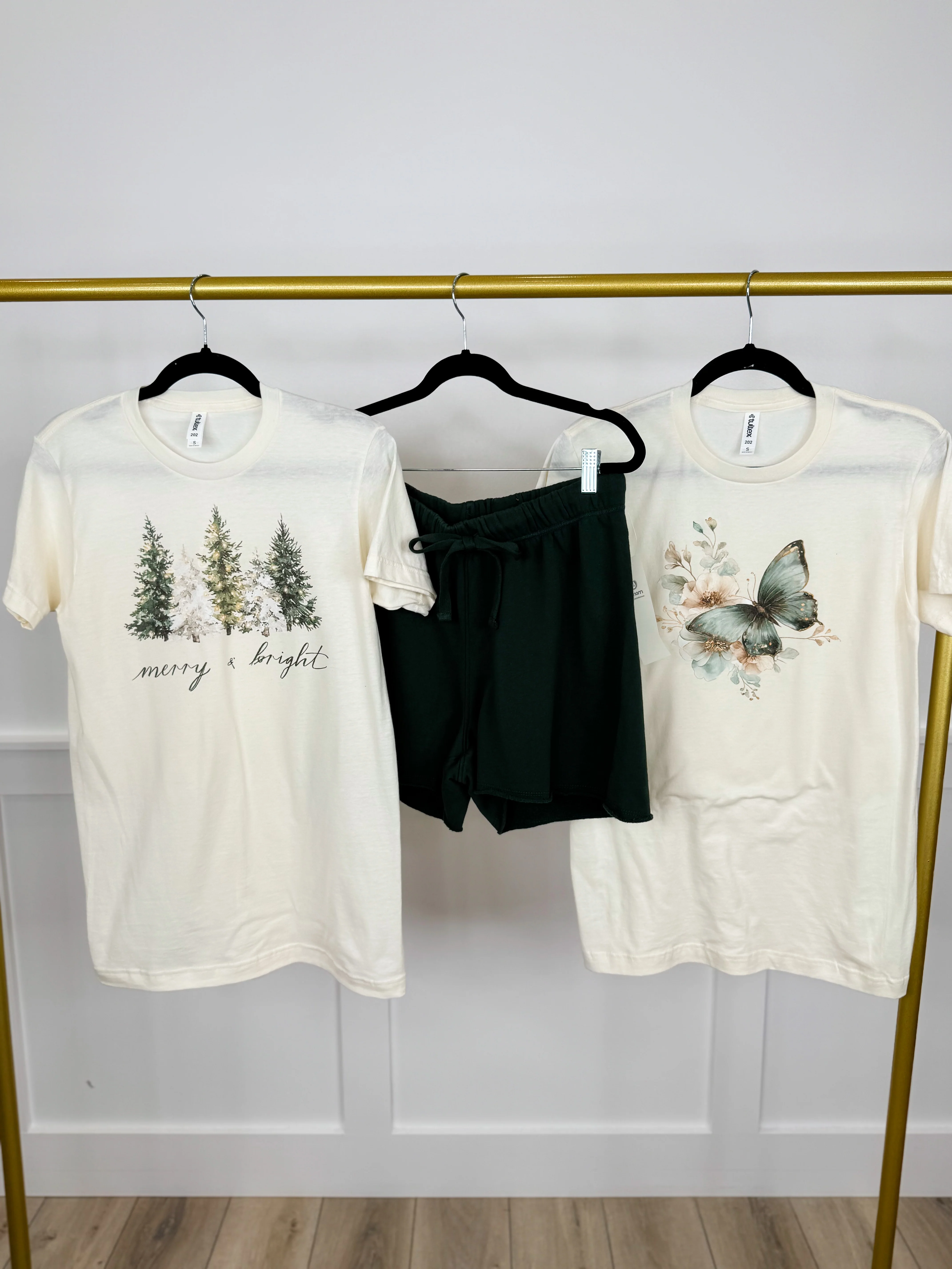 Darling Designs Cotton High-Rise Avery Mae Graphic Tee Shirt & Shorts Set - Multiple Options (Gildan, District, Tultex) - Image 6