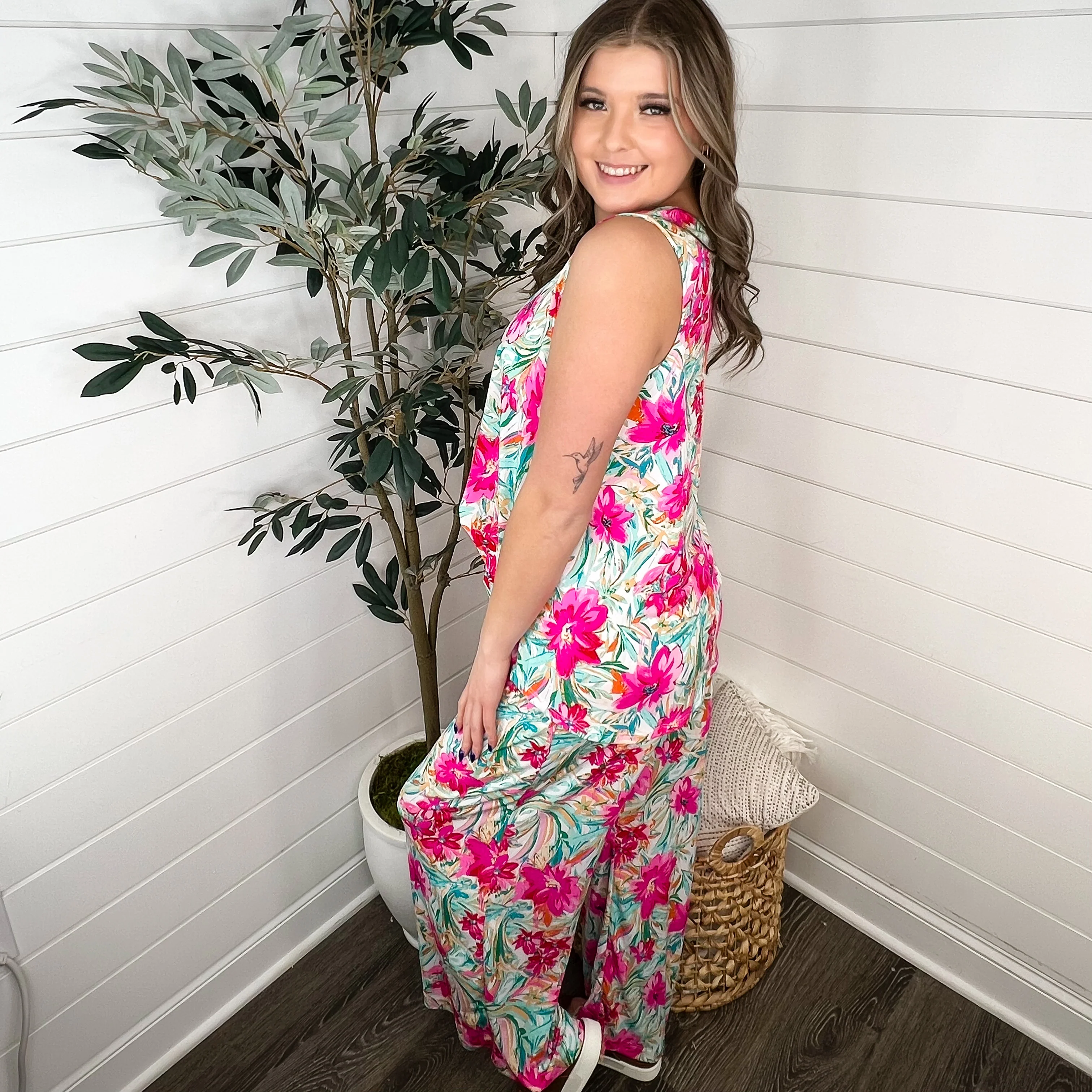 Dear Scarlett All I Am High-Rise Wrinkle-Free Pink Set - Image 2