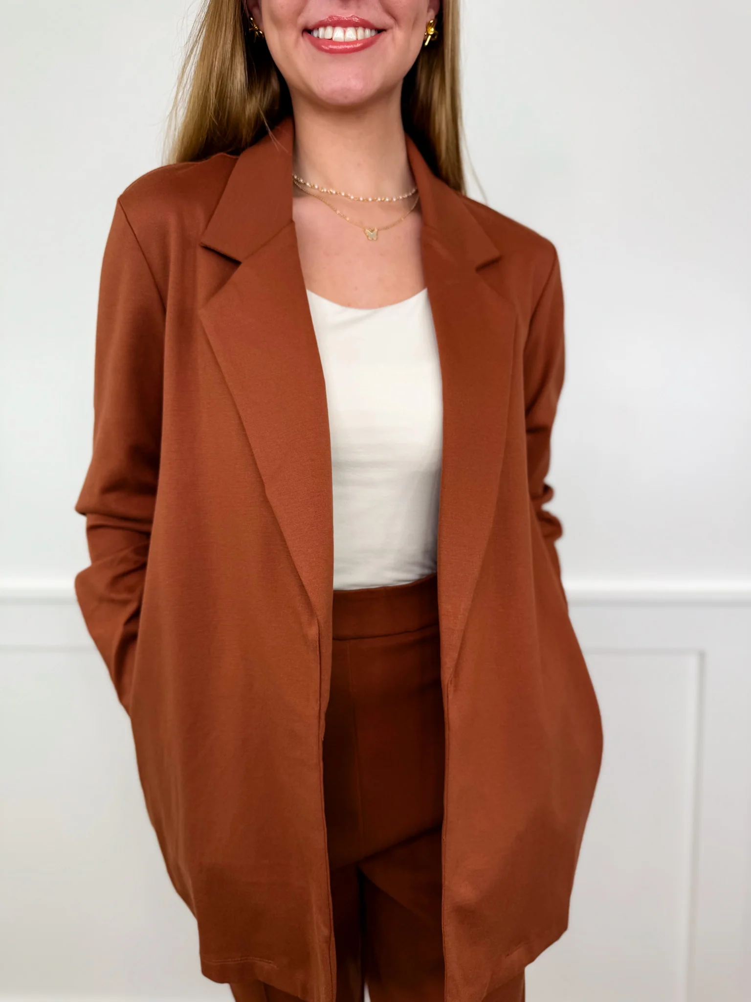 Dear Scarlett Big Money Moves Rayon Blend 3/4 Sleeve Blazer - 10 colors! - Image 3