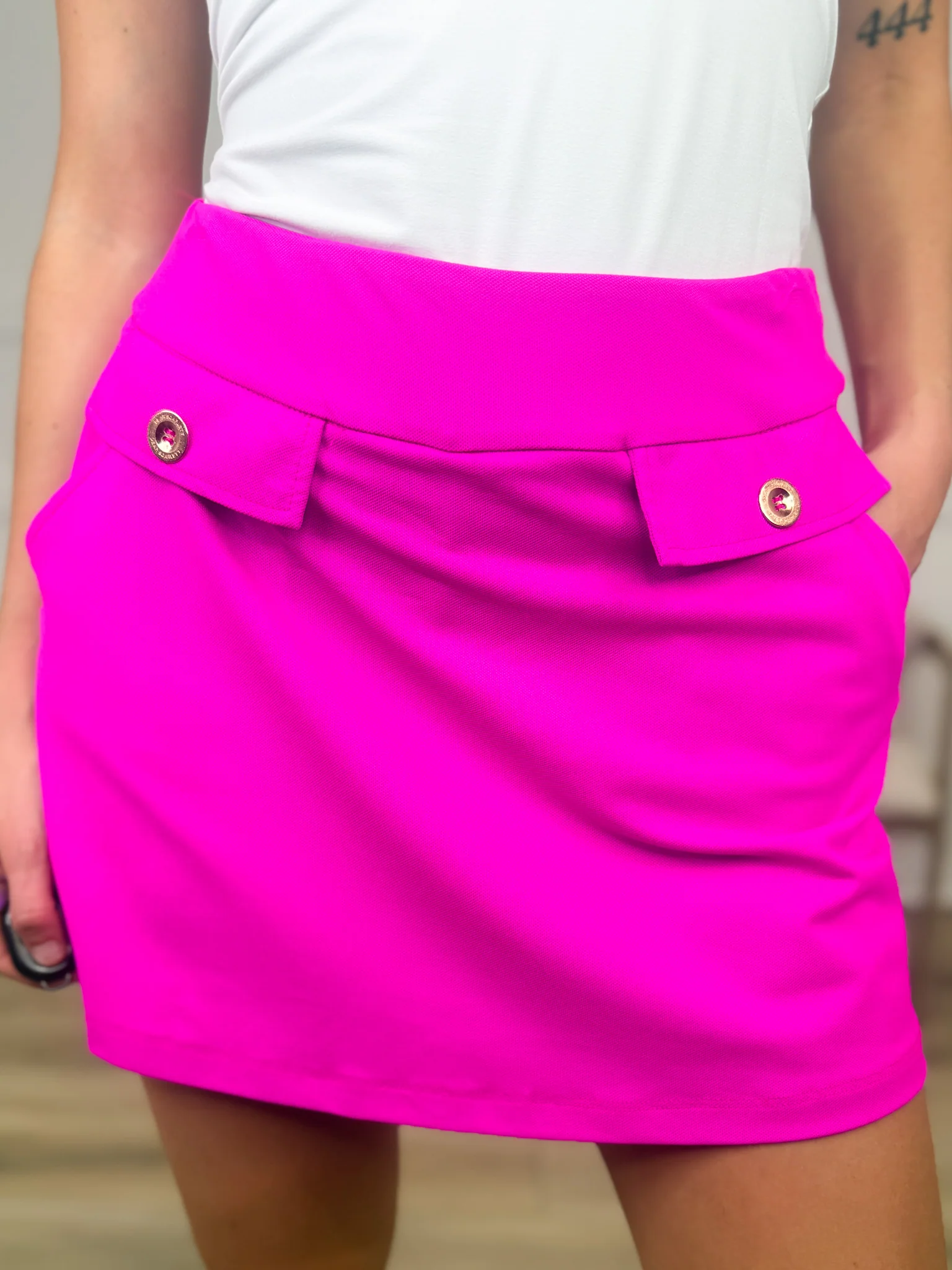 Dear Scarlett Crushing it High-Rise Knit Skort - Multiple Colors - Image 3