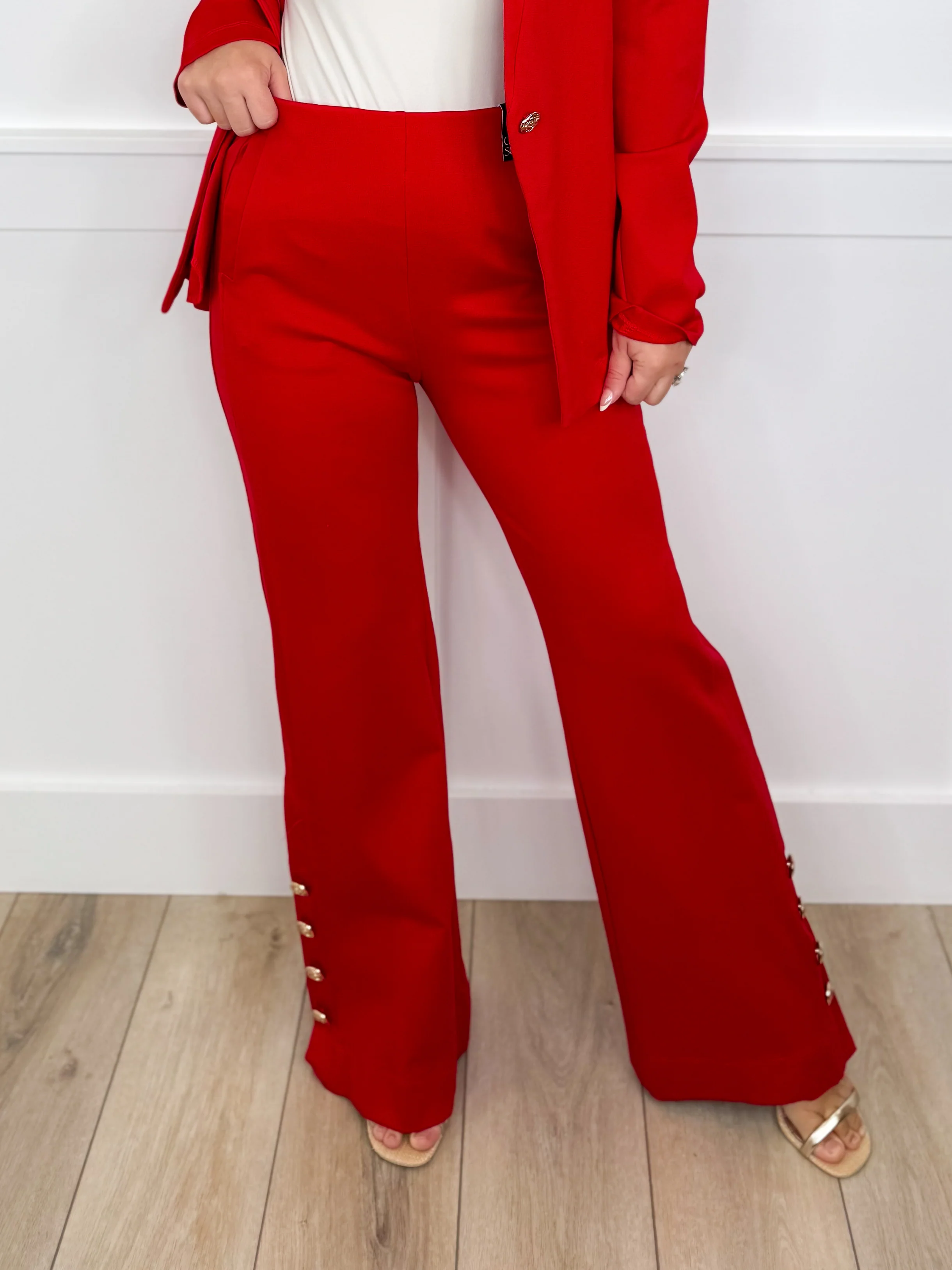 Dear Scarlett Feeling Positive High-Rise Rayon Blend Bottoms - 2 colors! - Image 4