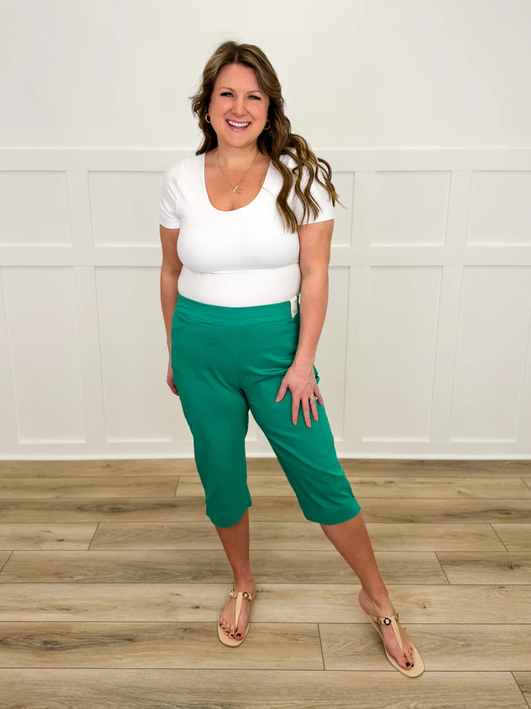Dear Scarlett For Good High-Rise Rayon Blend Capris - Multiple Colors - Image 10