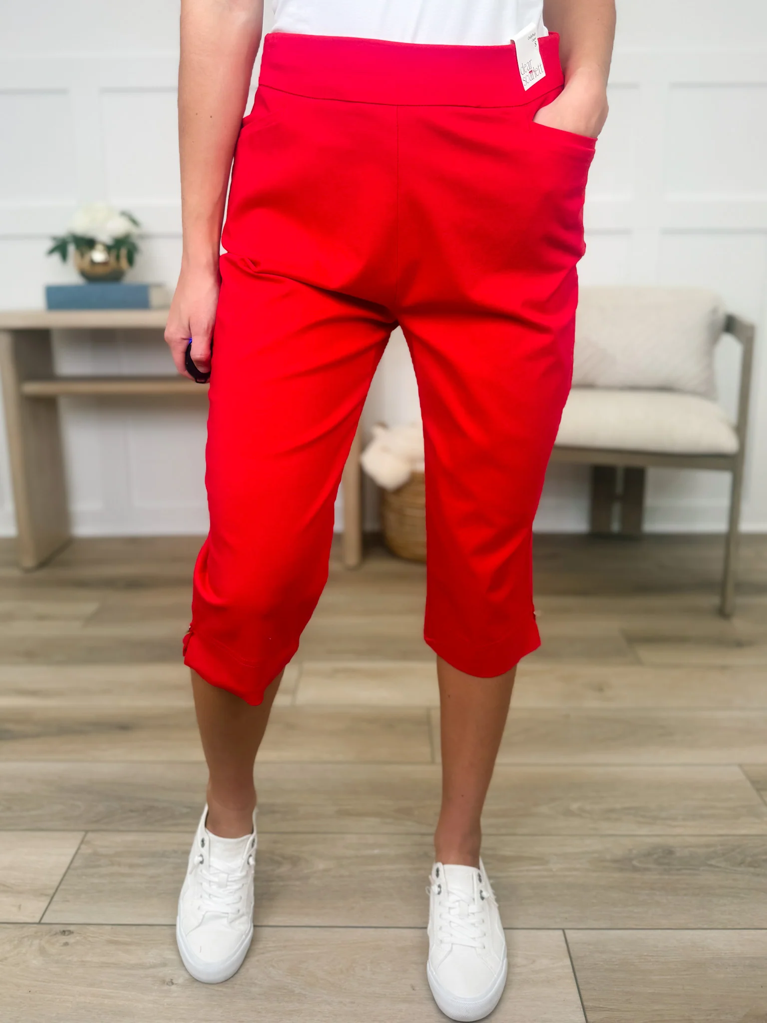 Dear Scarlett For Good High-Rise Rayon Blend Capris - Multiple Colors - Image 7