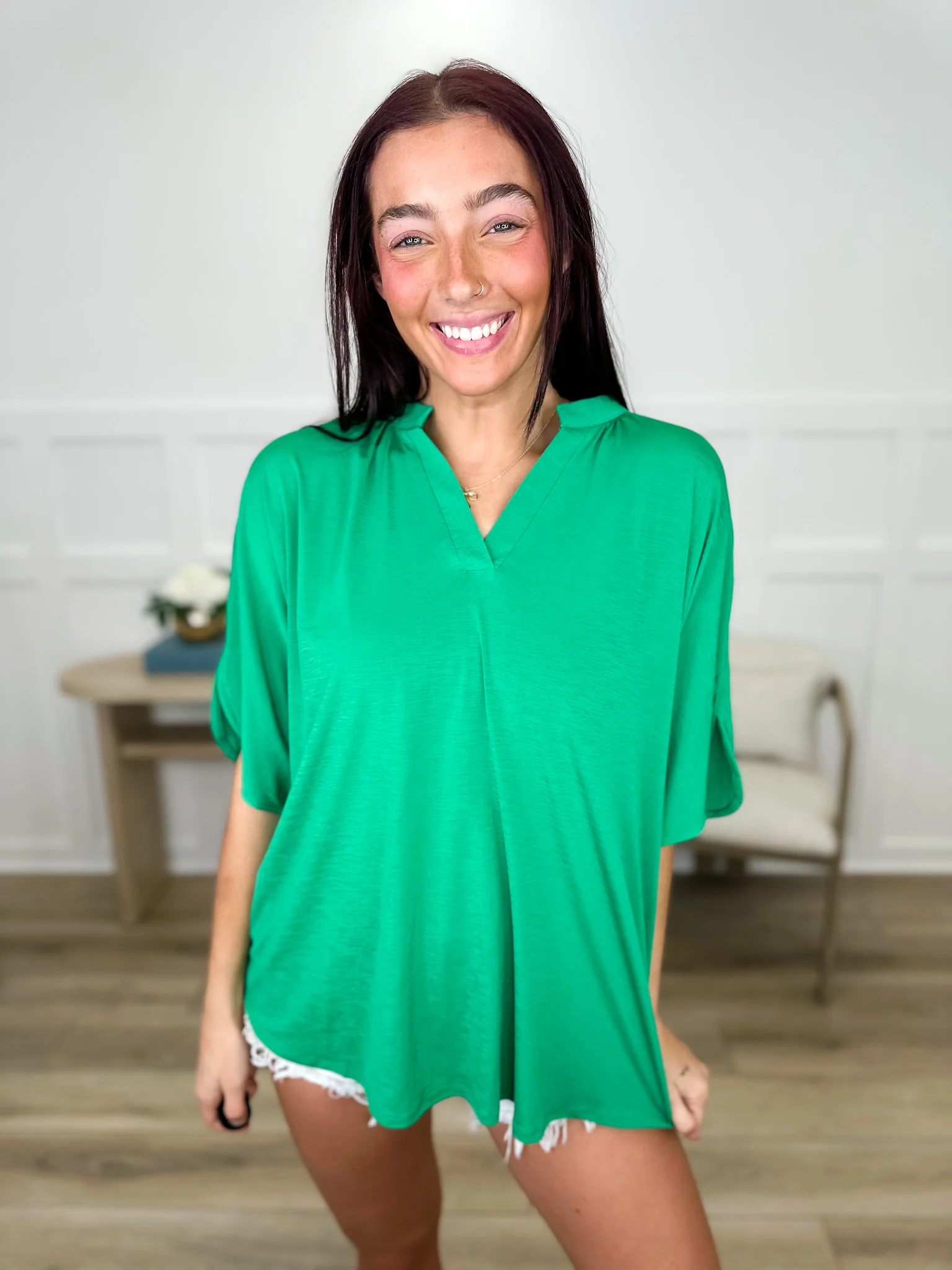 Dear Scarlett I Just Might Wrinkle-Free Short Sleeve Top - Multiple Colors