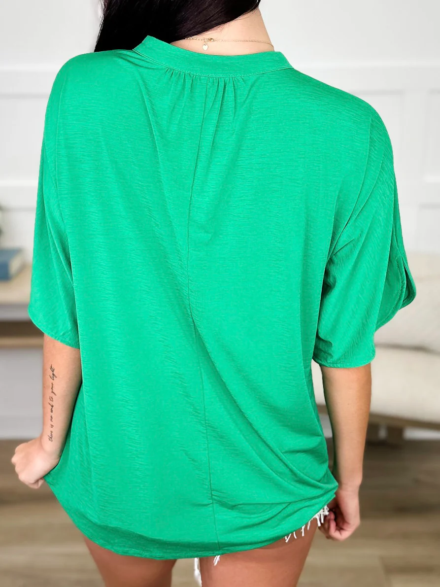 Dear Scarlett I Just Might Wrinkle-Free Short Sleeve Top - Multiple Colors - Image 2