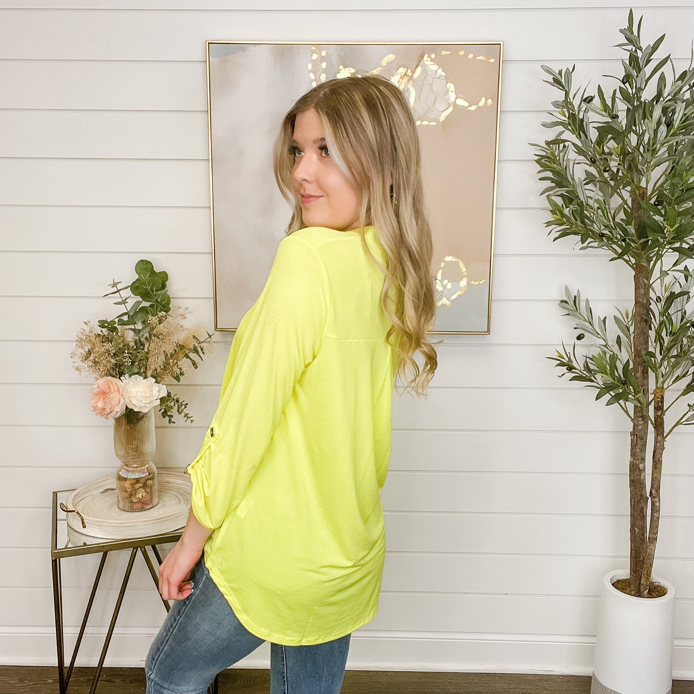 Dear Scarlett Love Like Crazy Wrinkle-Free Three Quarter Sleeve Gabby Top - 10 colors! - Image 10