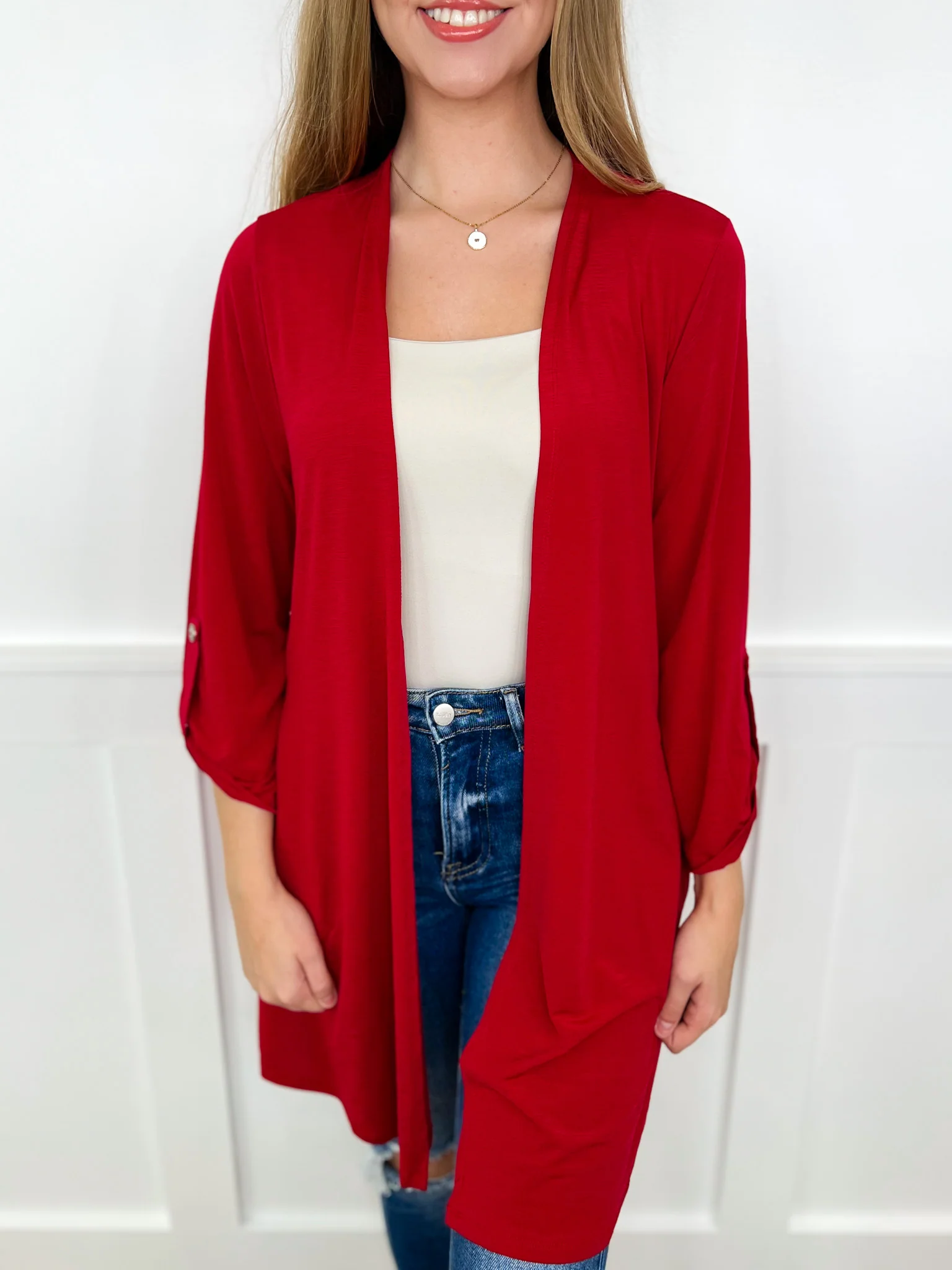 Dear Scarlett Put Together Wrinkle-Free 3/4 Sleeve Cardigan - 6 colors! - Image 3