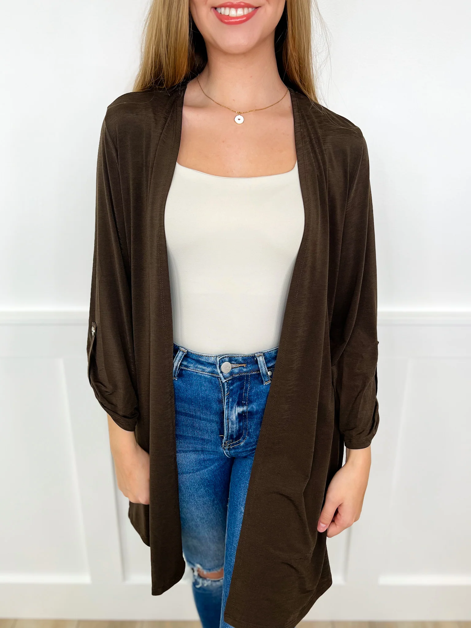 Dear Scarlett Put Together Wrinkle-Free 3/4 Sleeve Cardigan - 6 colors! - Image 7