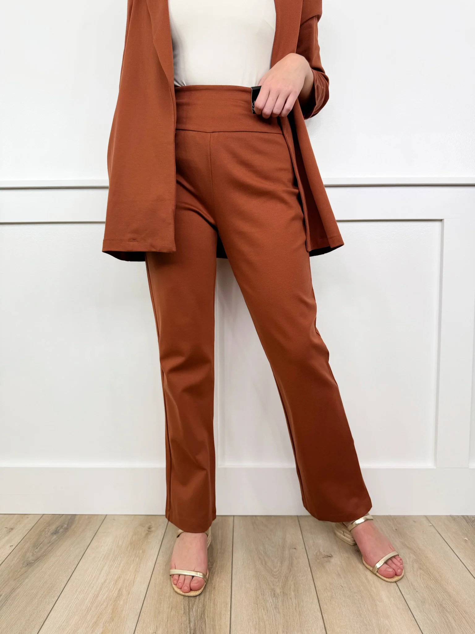 Dear Scarlett She Runs This Show High-Rise Straight Leg Bottoms - 14 colors! - Image 4