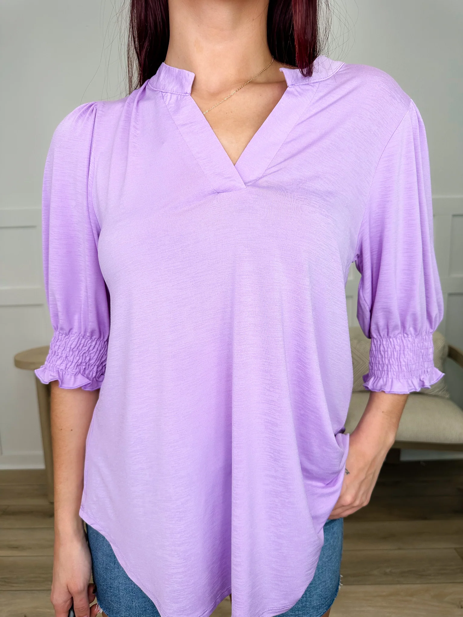 Dear Scarlett Summer Elegance Wrinkle-Free Short Sleeve Top - Multiple Colors - Image 6