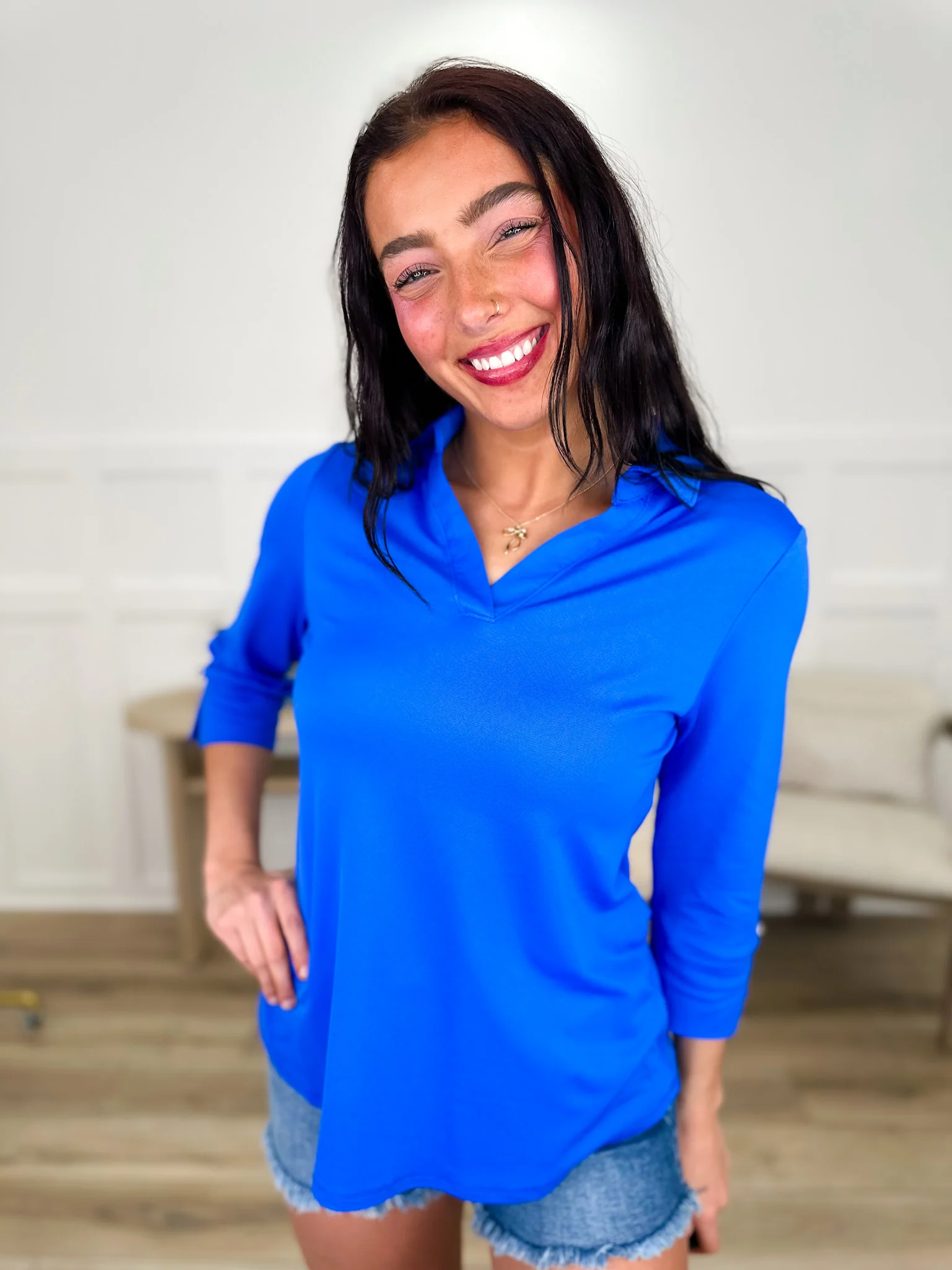 Dear Scarlett Taking My Time Lightweight 3/4 Sleeve Top - Multiple Colors - Image 5