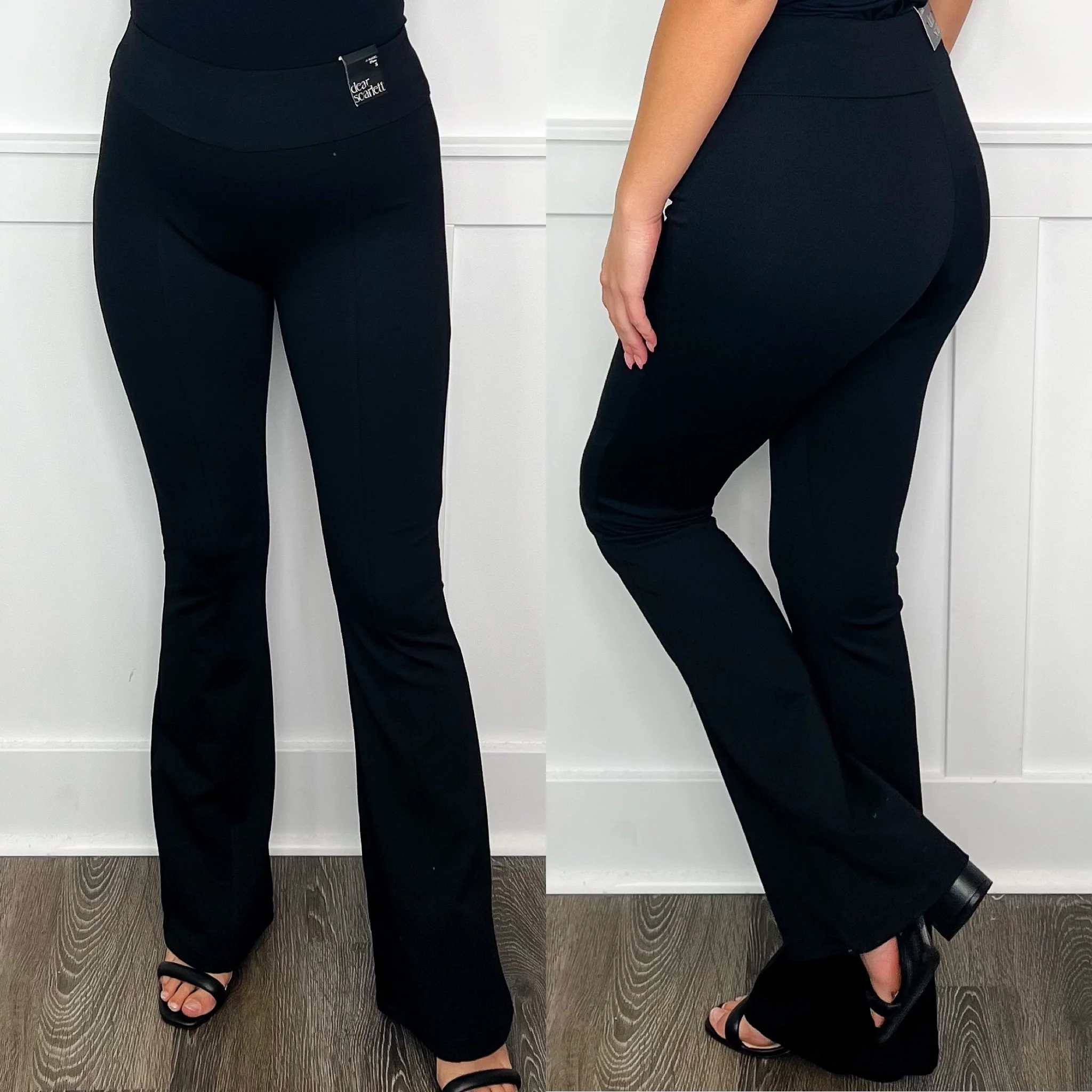 Dear Scarlett Who Can Deny High-Rise Rayon Blend Flare Bottoms - 5 colors! - Image 5