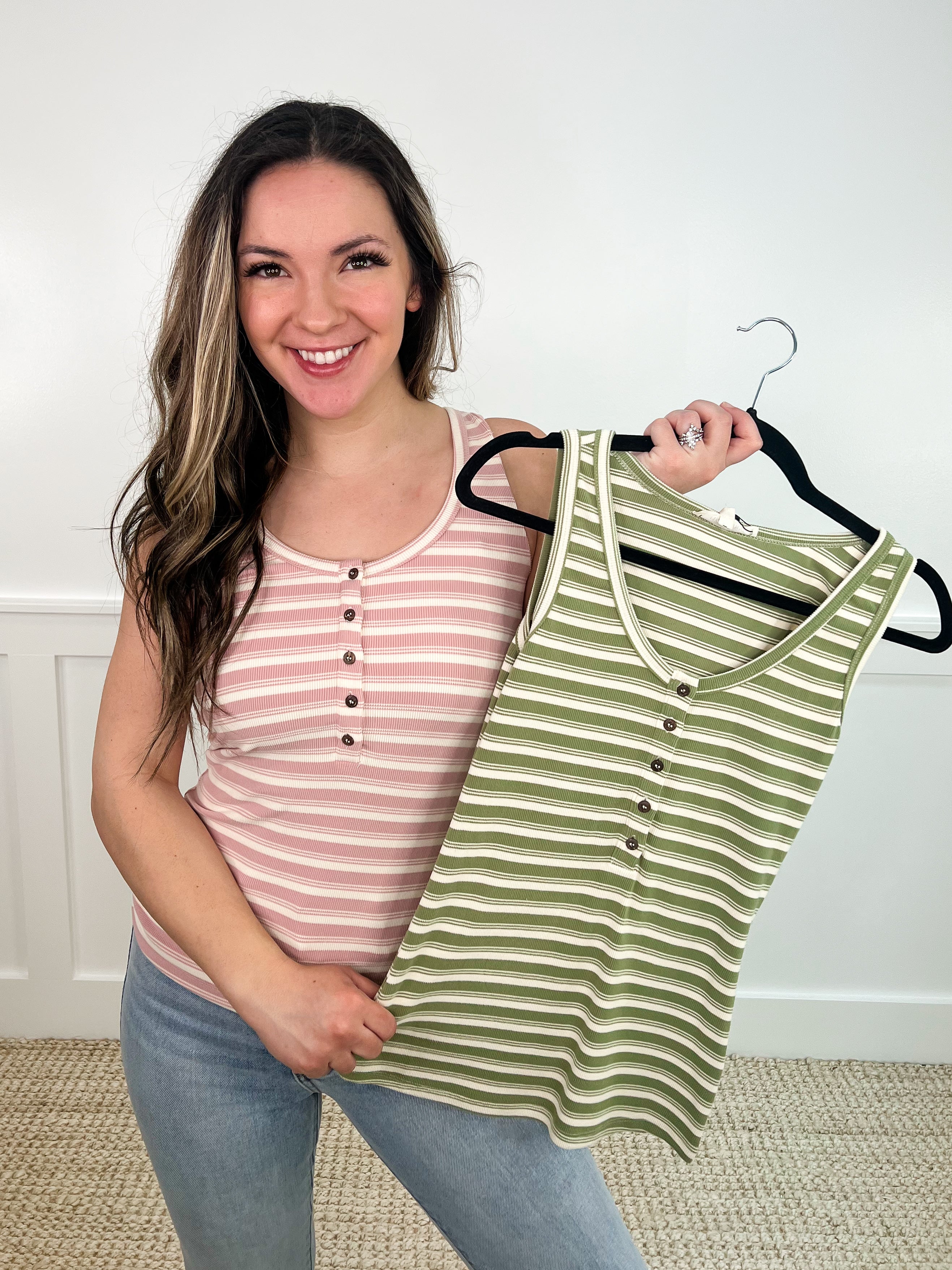 Diligent Efforts Ribbed Avery Mae Tank Top - 2 colors!