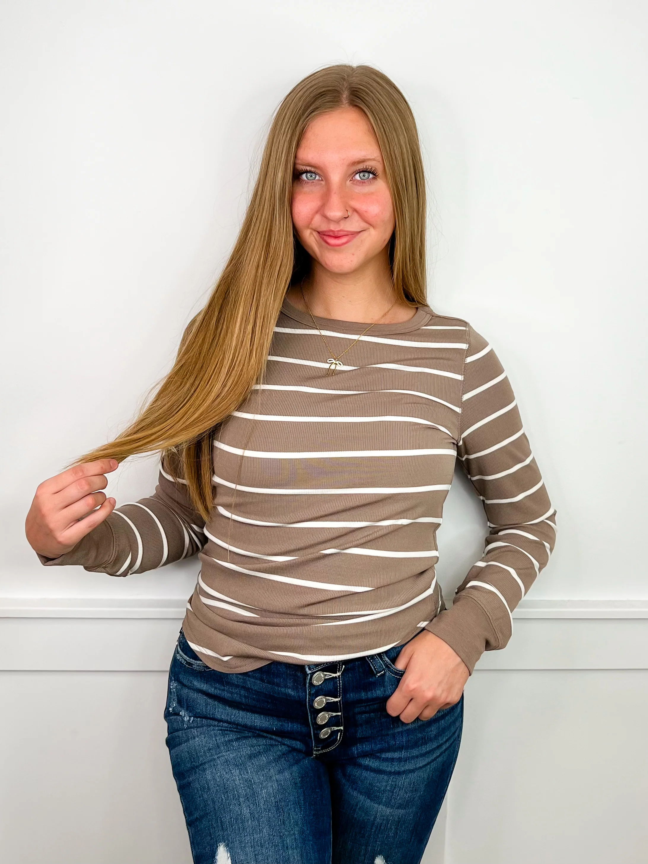 Do Your Thing Lightweight Long Sleeve Avery Mae Top - 2 colors! - Image 4