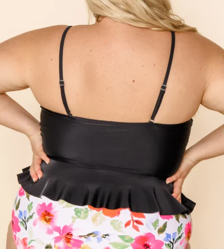 Coral Reef Don't Mind Scrunched Swim Top - Image 2