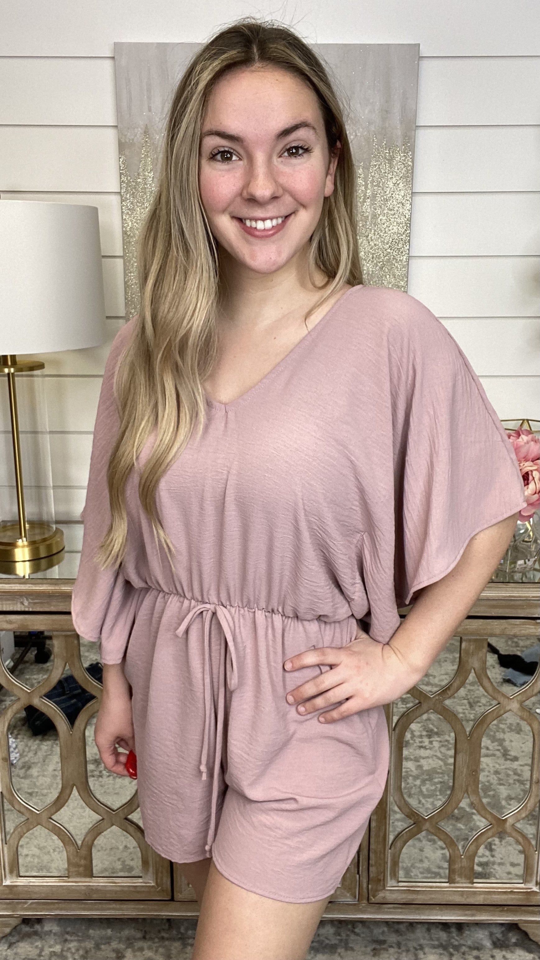 DOORBUSTER!! All the Right Short Sleeve Avery Mae Romper - 2 colors! - Image 4