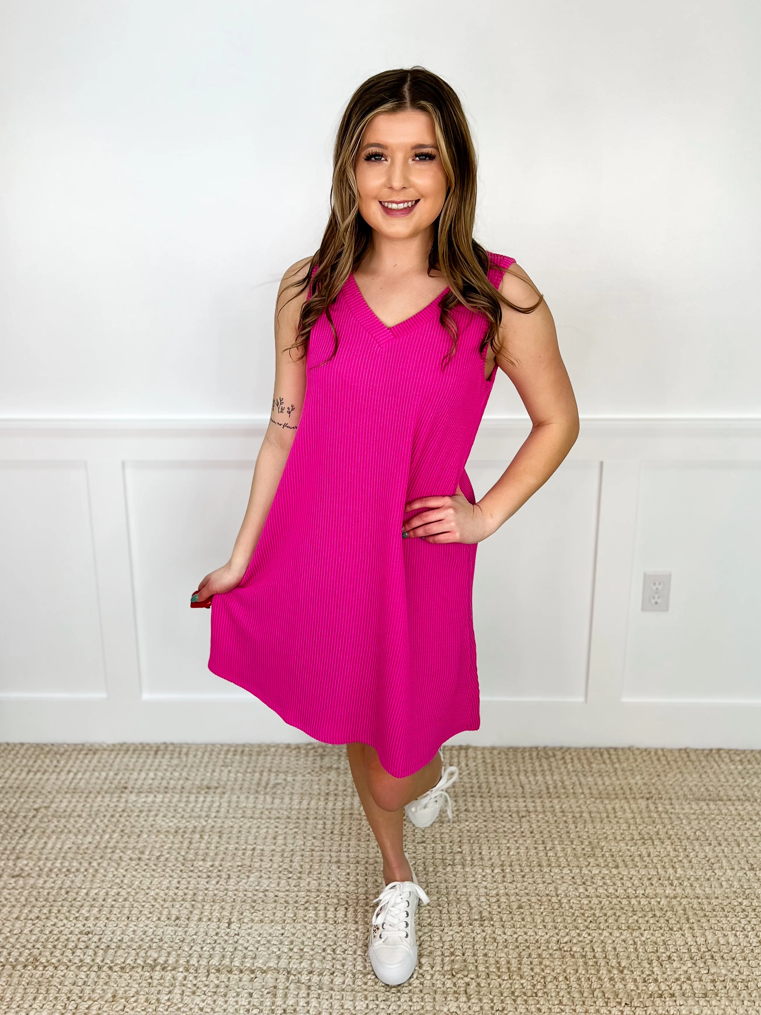 Take Your Chance Ribbed Avery Mae Dress - Multiple Colors - Image 3