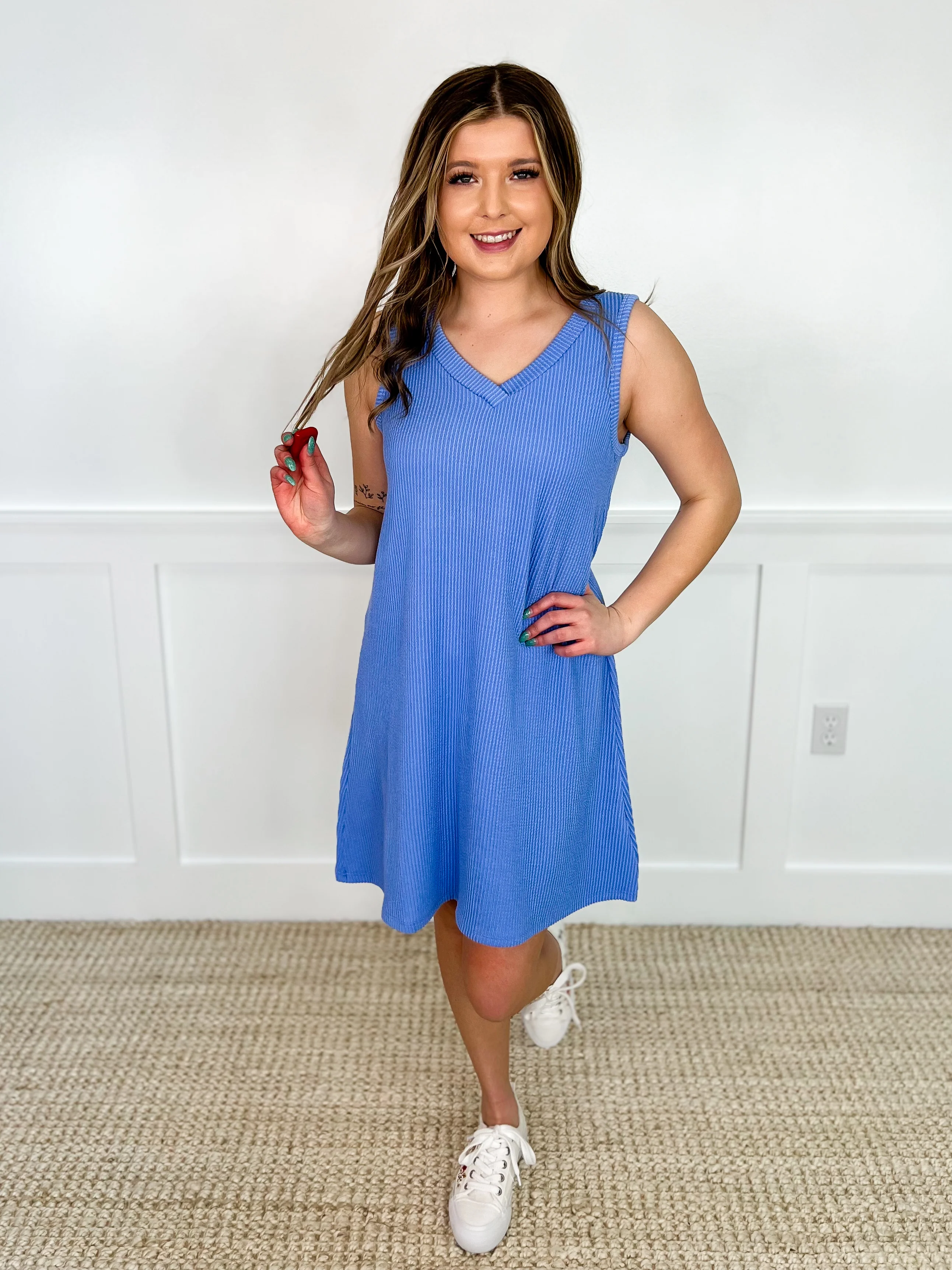 Take Your Chance Ribbed Avery Mae Dress - Multiple Colors - Image 4