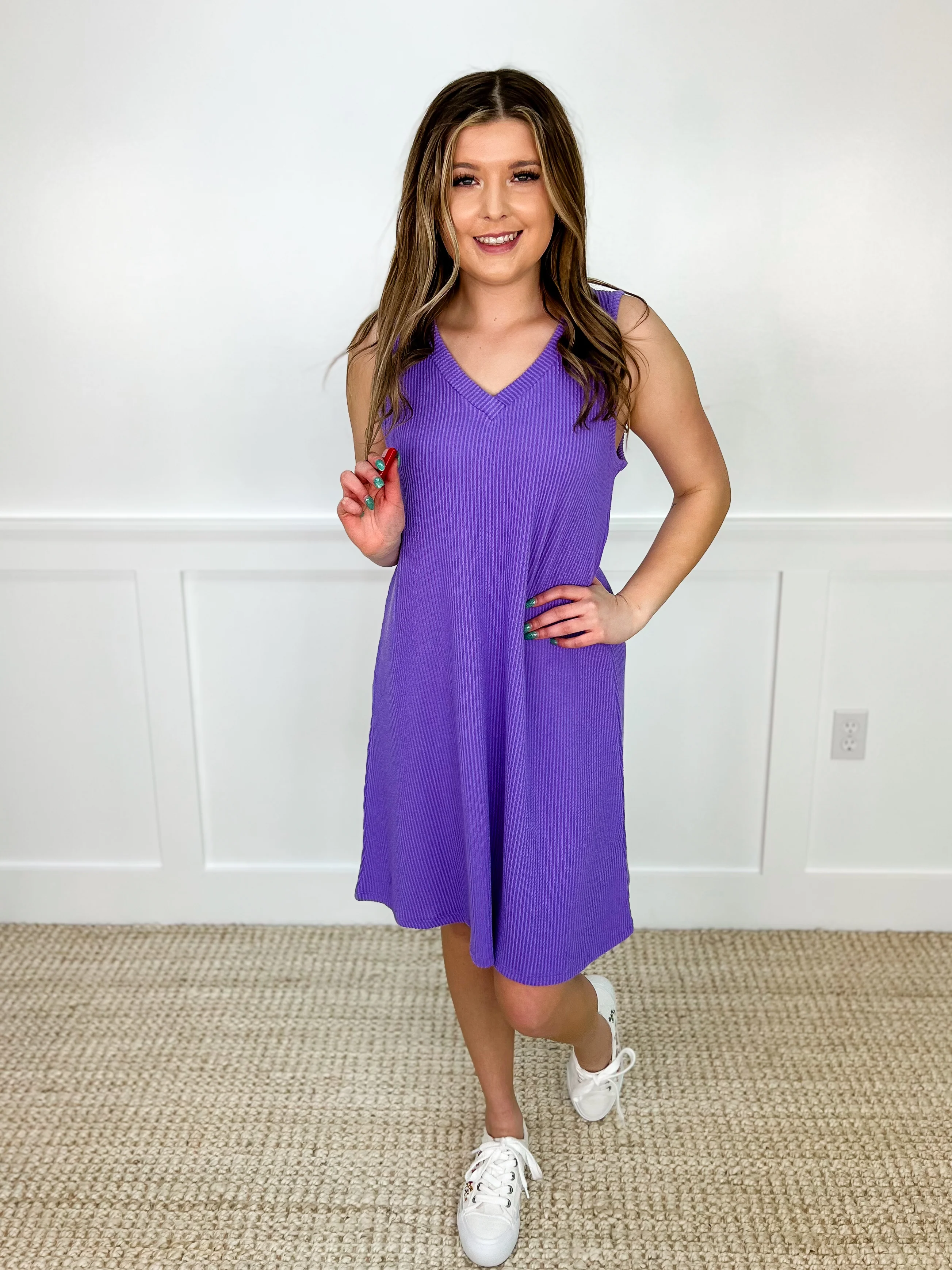 Take Your Chance Ribbed Avery Mae Dress - Multiple Colors - Image 8