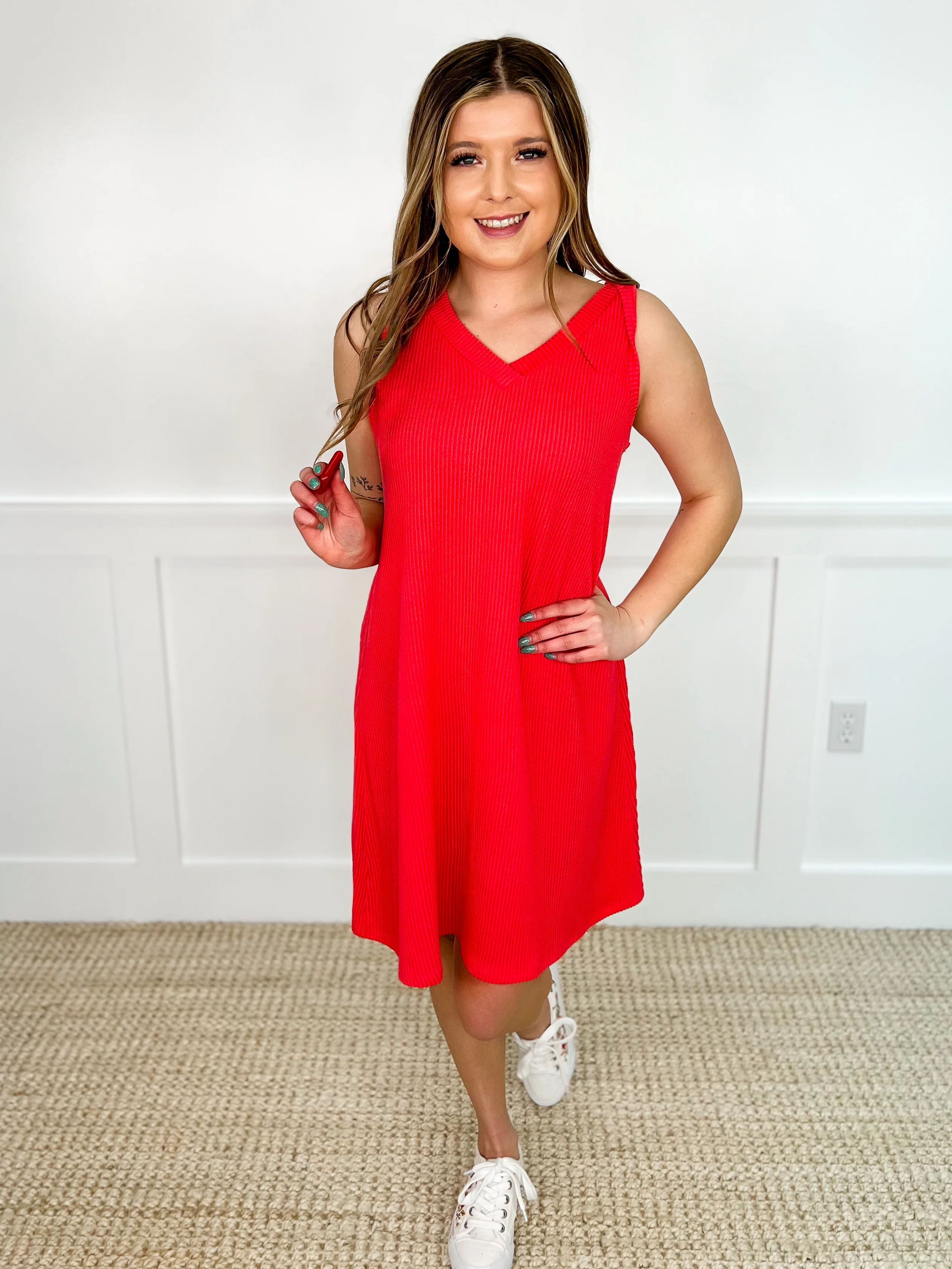 Take Your Chance Ribbed Avery Mae Dress - Multiple Colors - Image 9