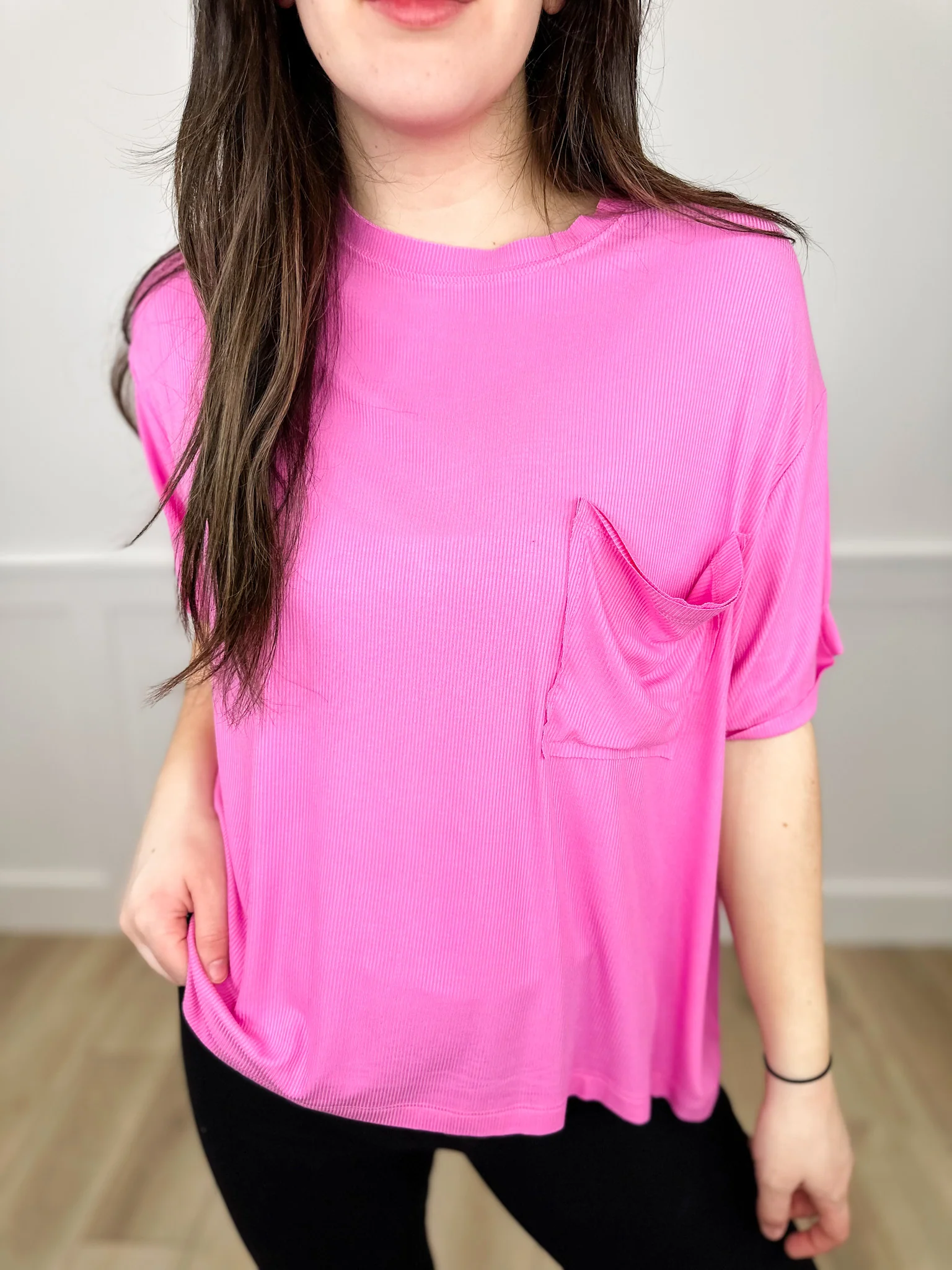 DOORBUSTER!! Zenana It Gets Better Rayon Blend Short Sleeve Top - 4 colors! - Image 2
