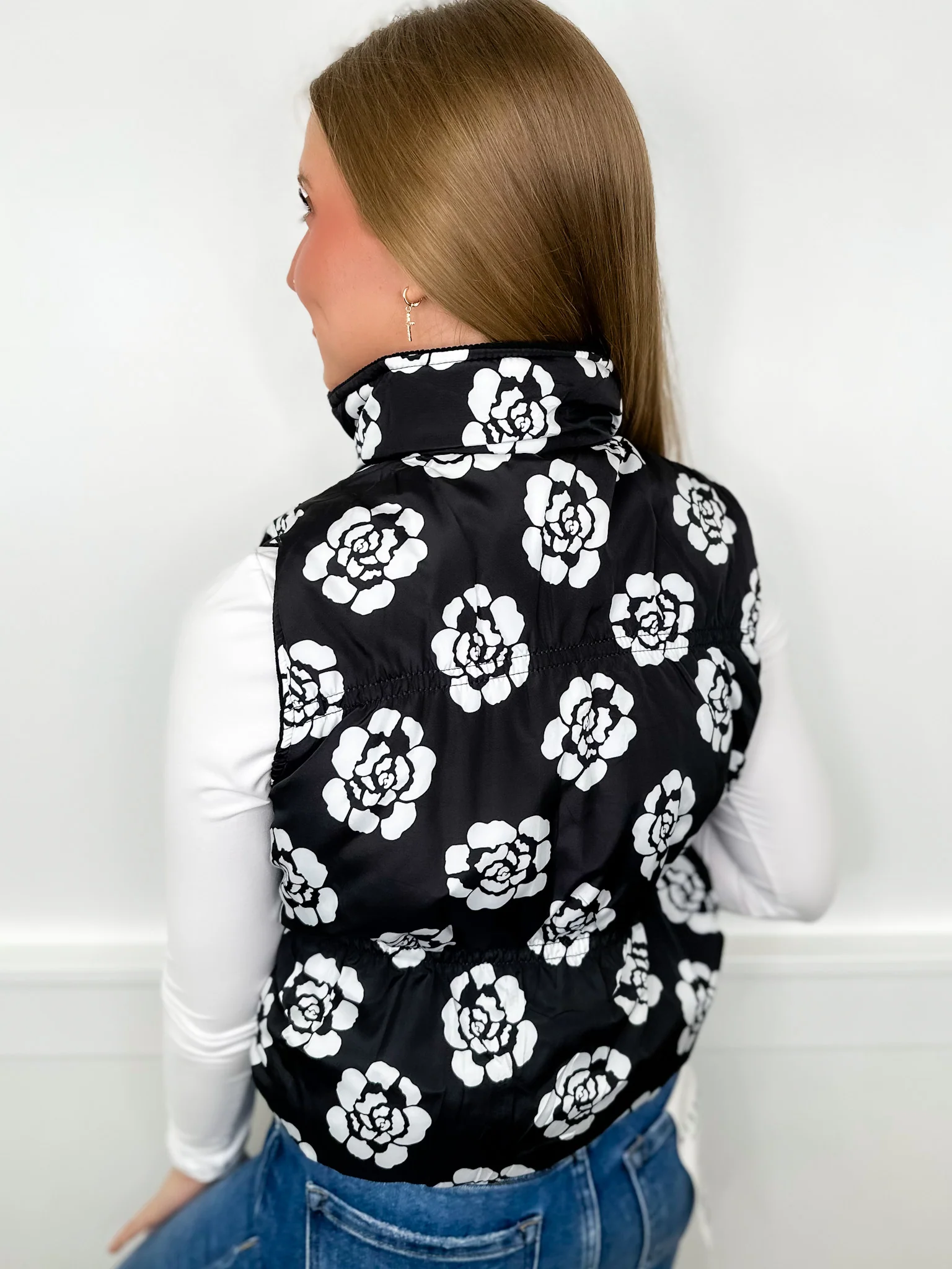 Double the Fun Ribbed Reversible Avery Mae Puffer Vest - 2 colors! - Image 5
