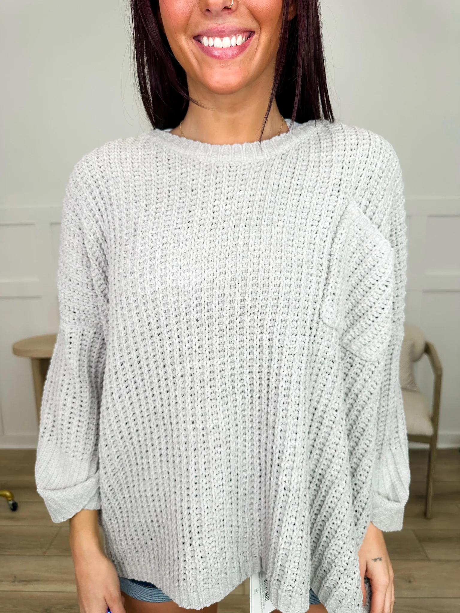 Dreams Come True Knit 3/4 Sleeve Avery Mae Sweater Top - 4 colors! - Image 5