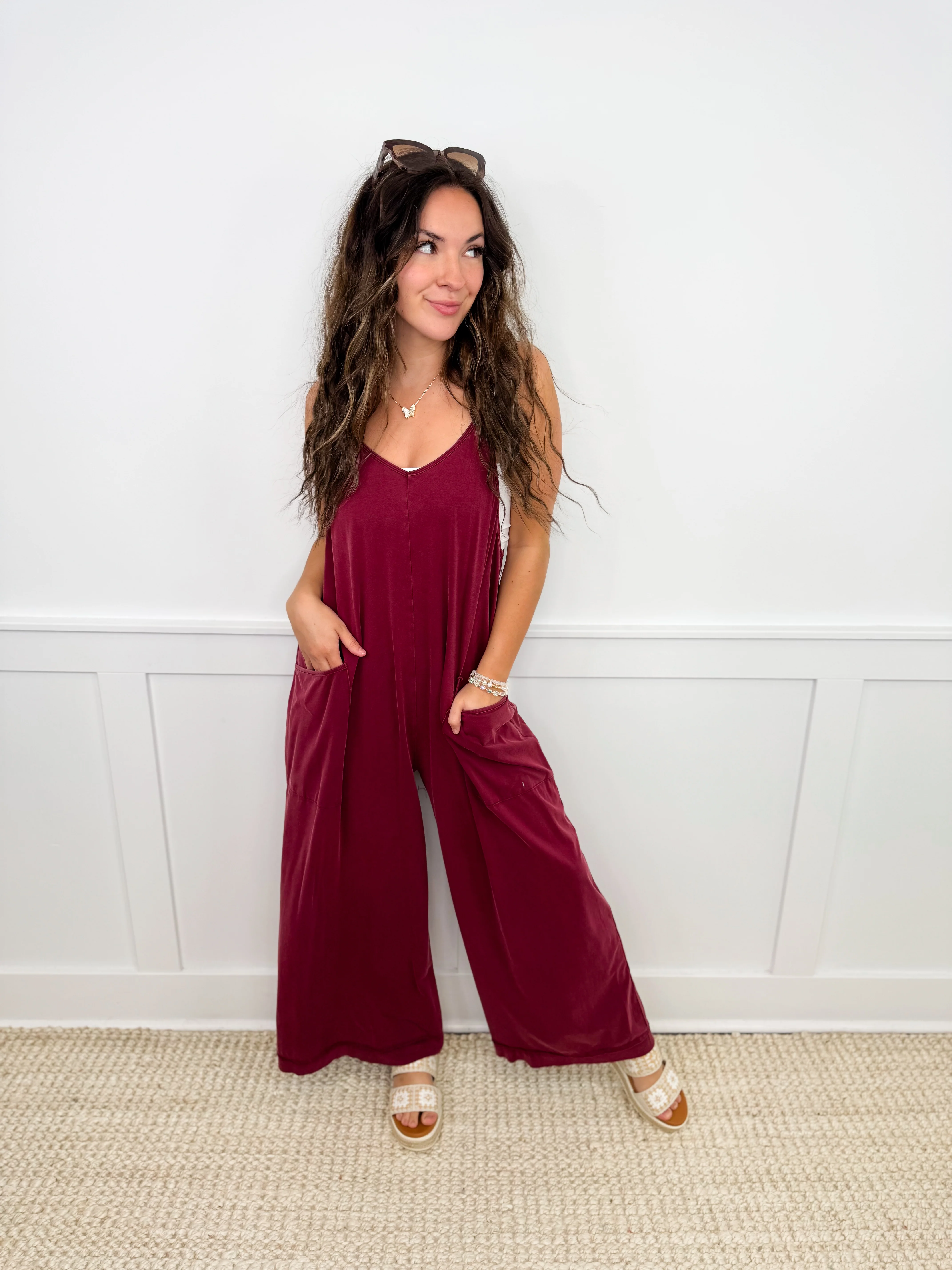 Easel Keep it Casual Cotton Blend Jumpsuit - 2 colors! - Image 2