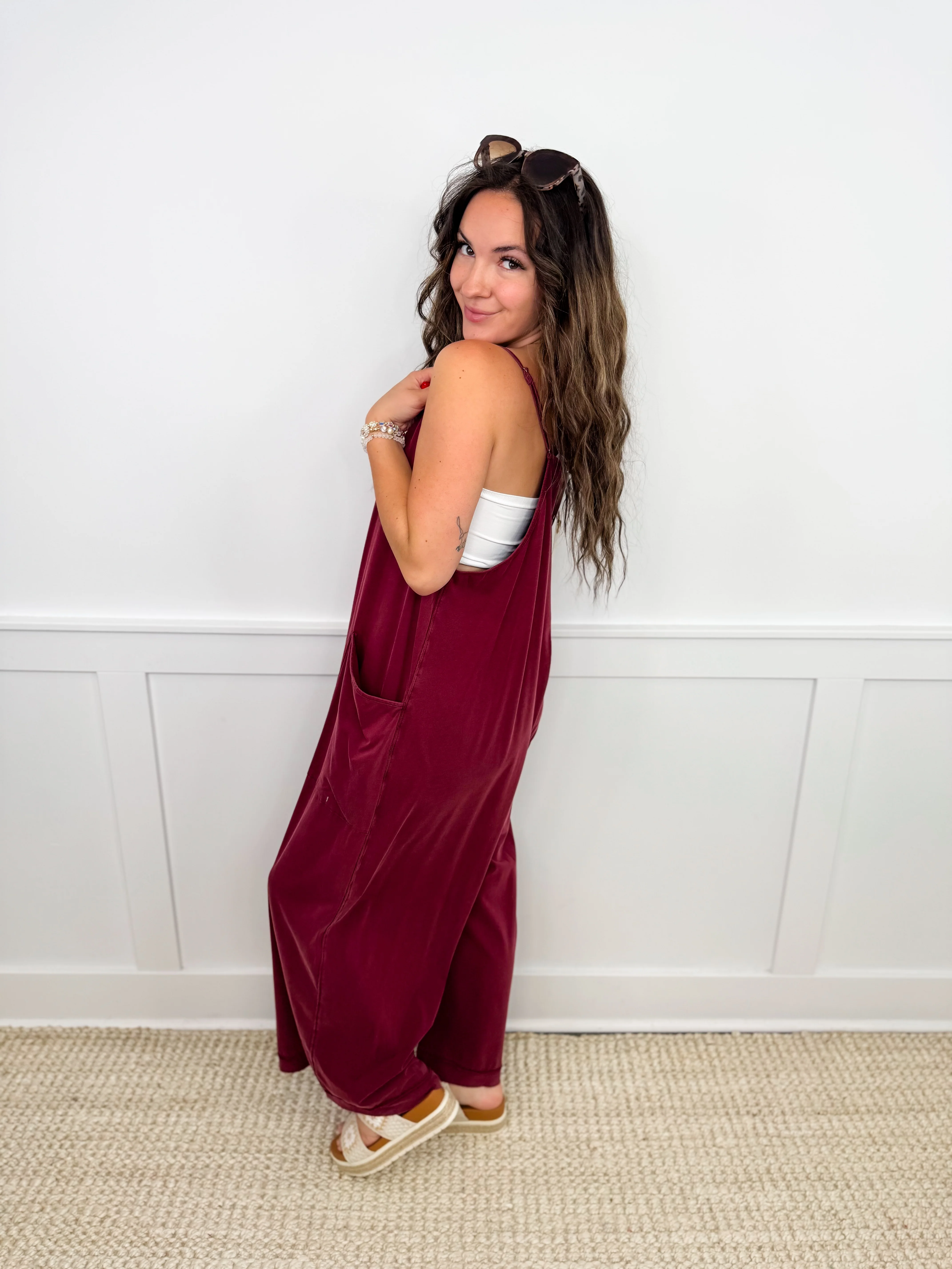 Easel Keep it Casual Cotton Blend Jumpsuit - 2 colors! - Image 3