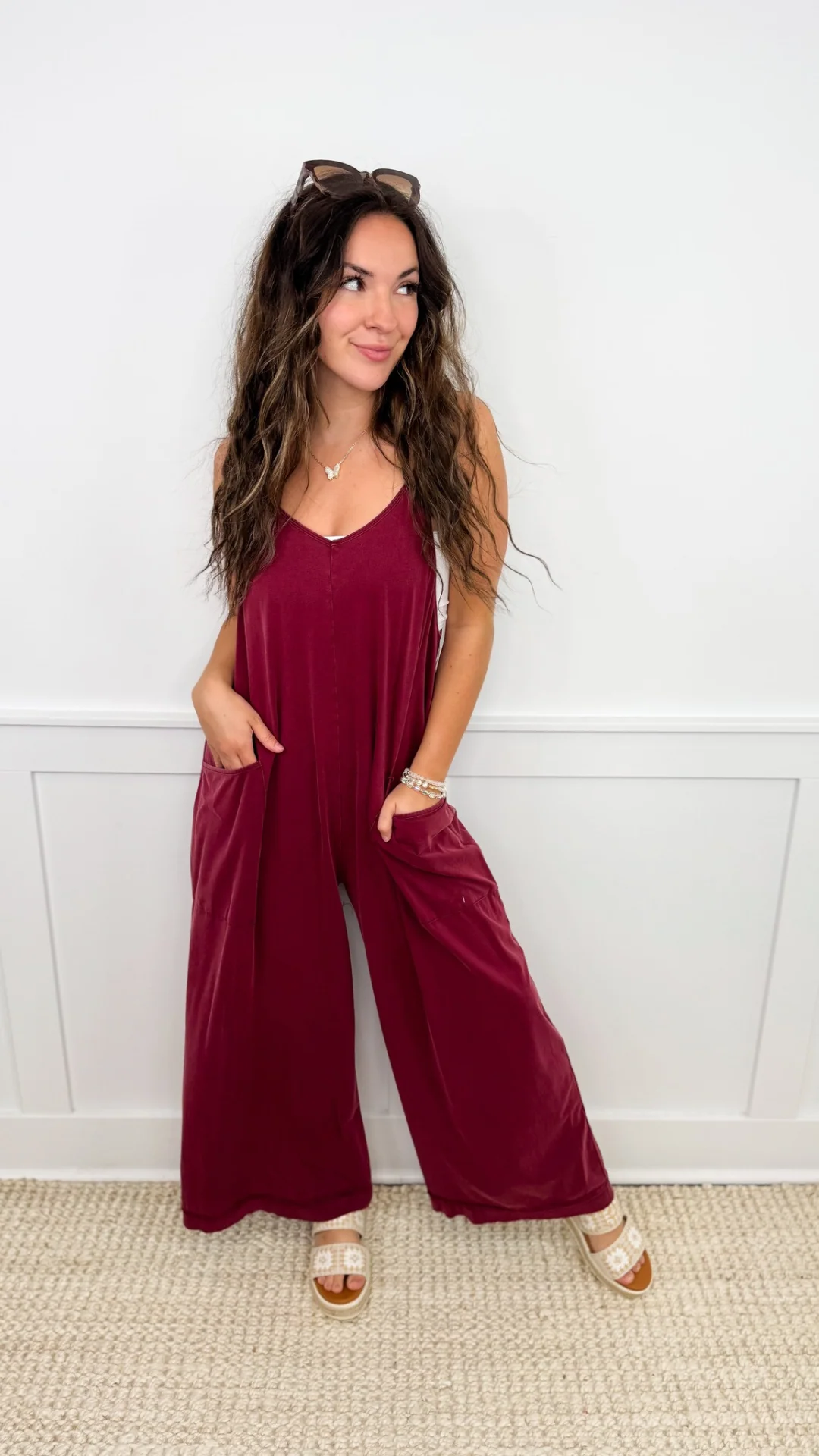 Easel Keep it Casual Cotton Blend Jumpsuit - 2 colors! - Image 4