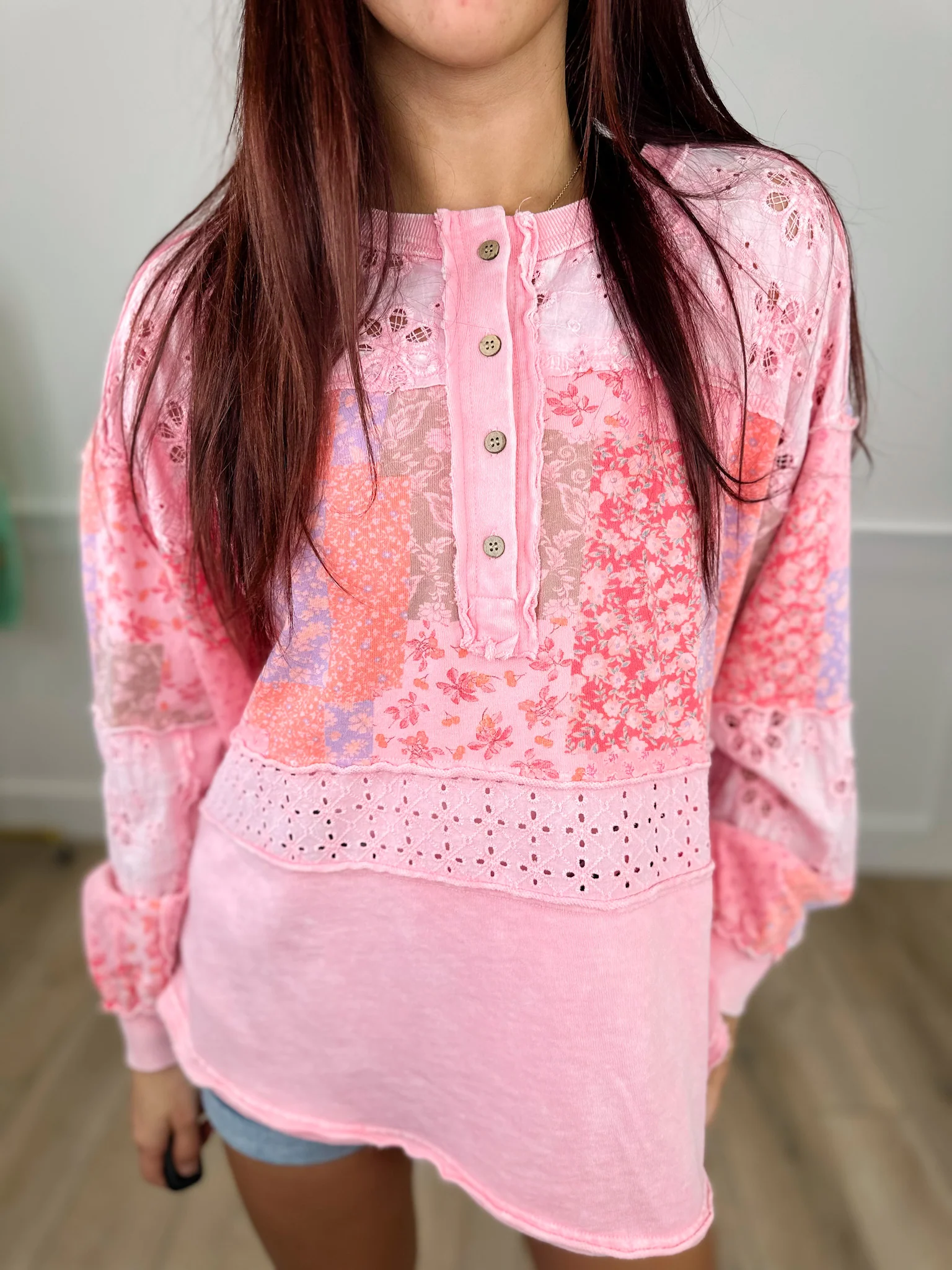 Easel Make Your Choice Cotton Long Sleeve Top - 3 colors! - Image 2