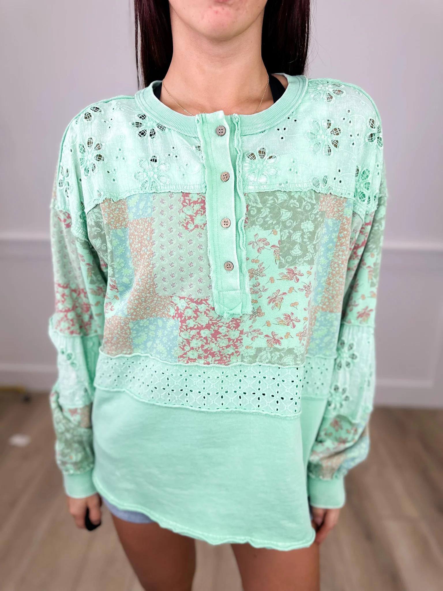 Easel Make Your Choice Cotton Long Sleeve Top - 3 colors! - Image 4