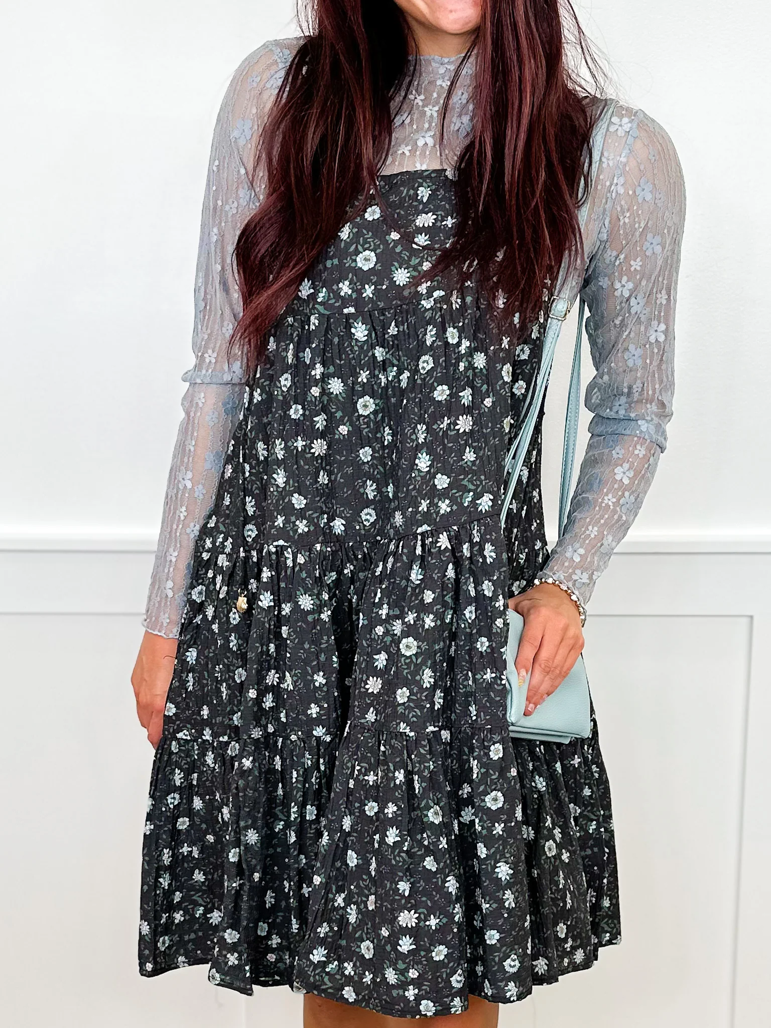 Easel Satellite Spin Lightweight Black Avery Mae Dress
