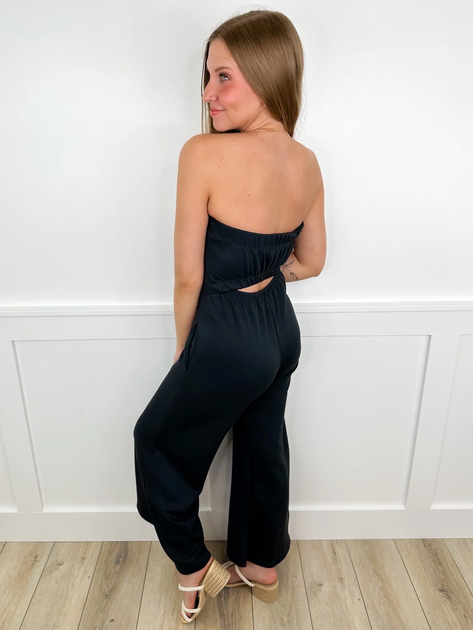 Effortless Elevation Strapless Avery Mae Jumpsuit - 2 colors! - Image 3