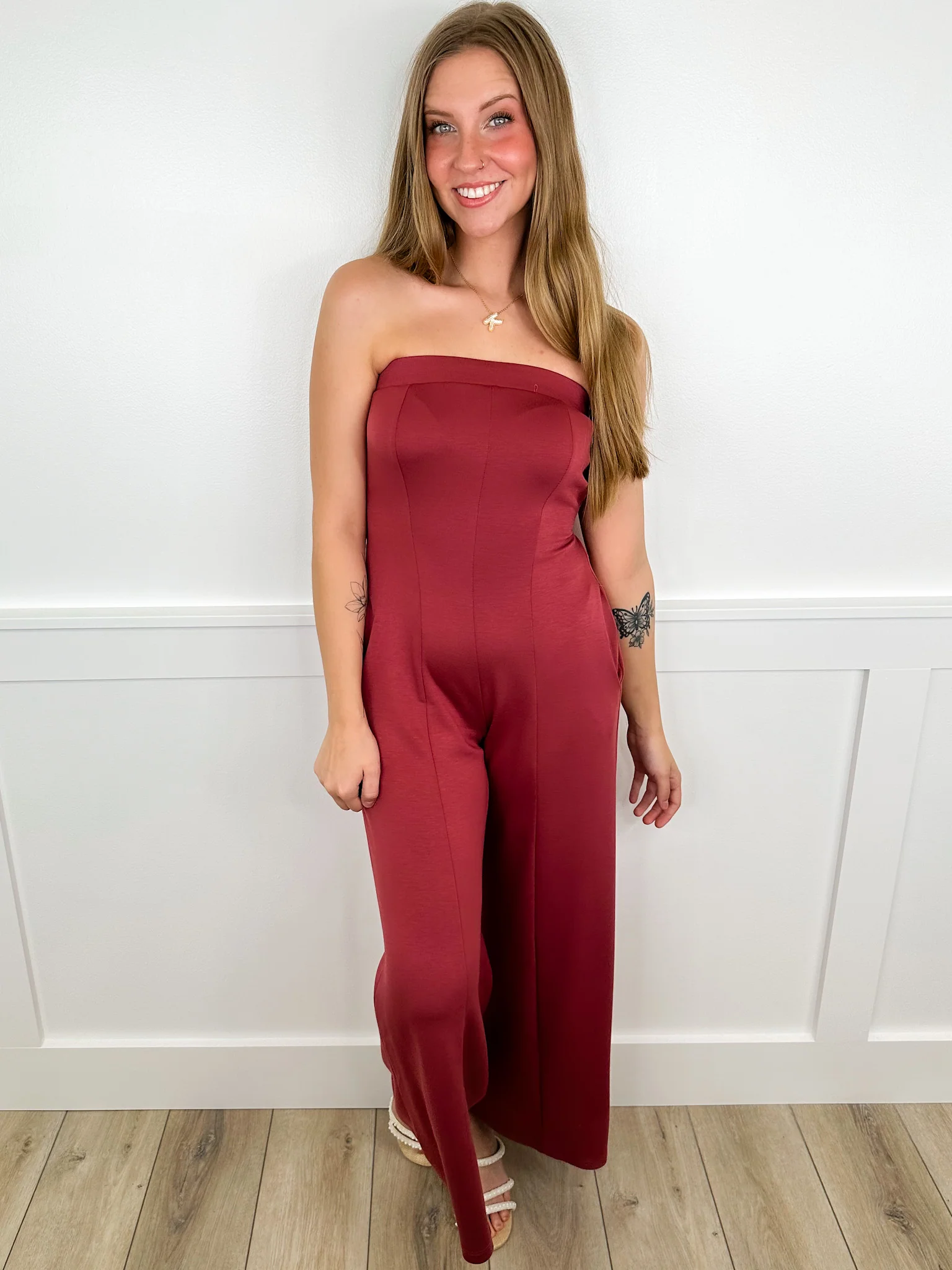 Effortless Elevation Strapless Avery Mae Jumpsuit - 2 colors! - Image 4