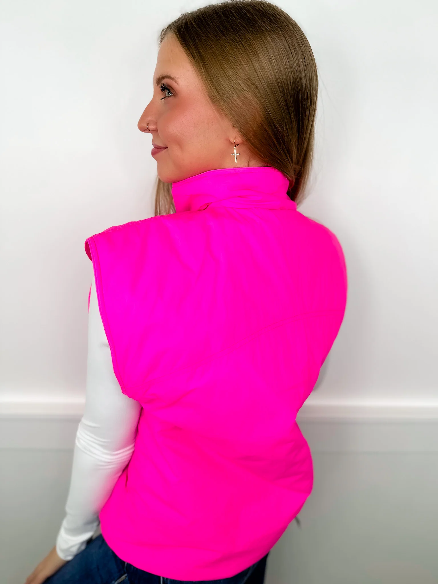 Electric Lady Neon Avery Mae Pullover Puffer Vest - Image 2