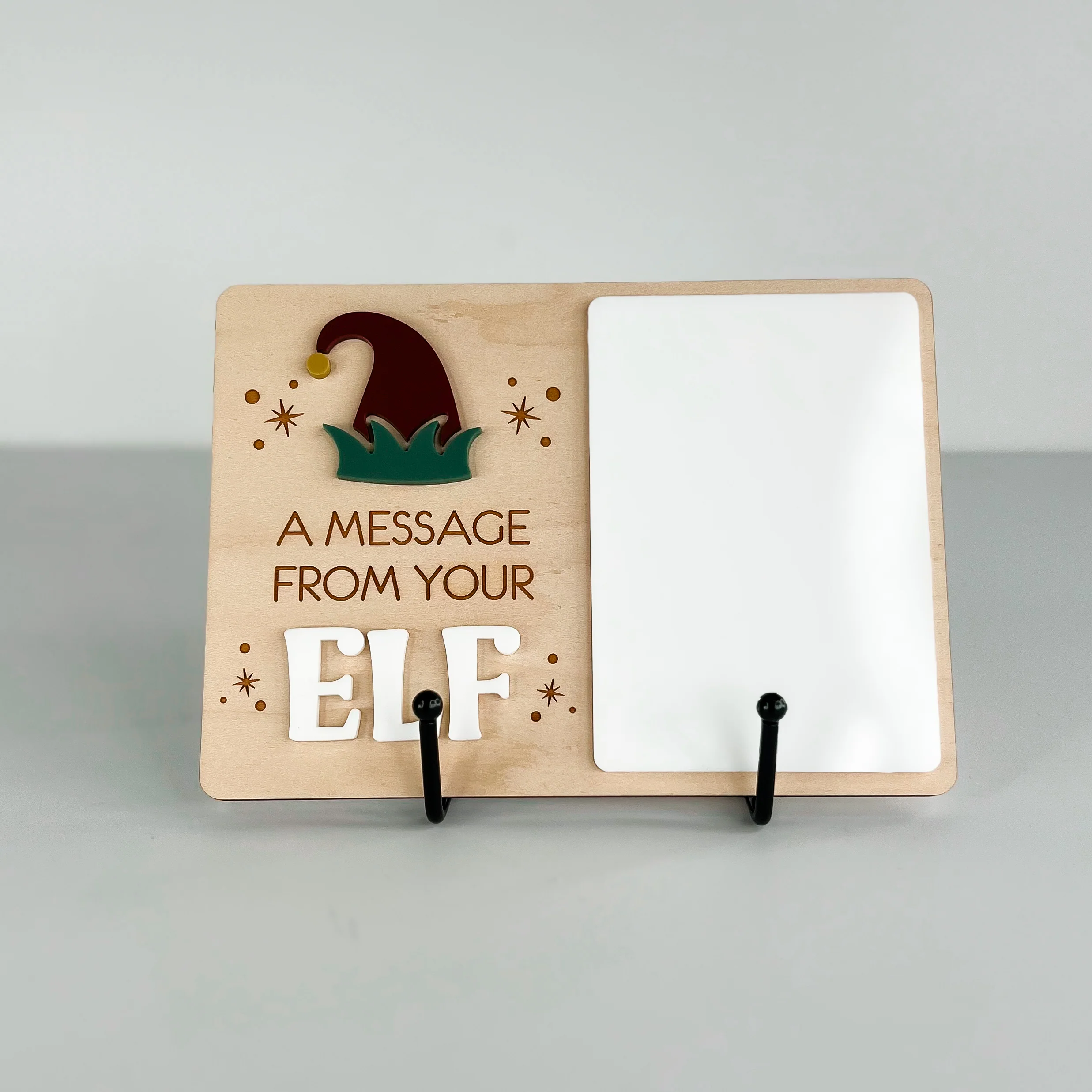 Elf Messages Wood Sign - 2 colors! - Image 3