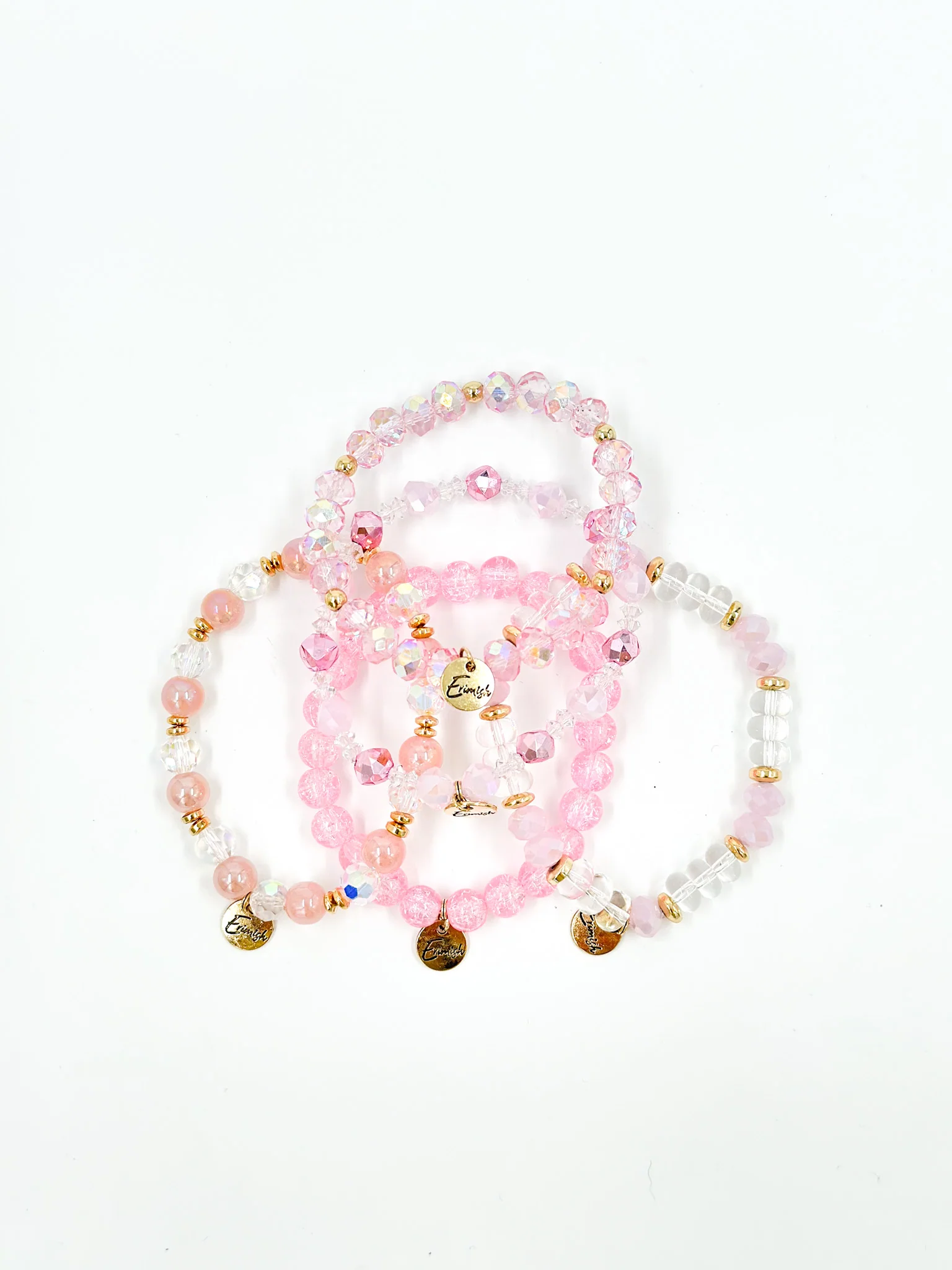 Erimish Another Day Pink Stack Bracelet Set - 5 piece set!