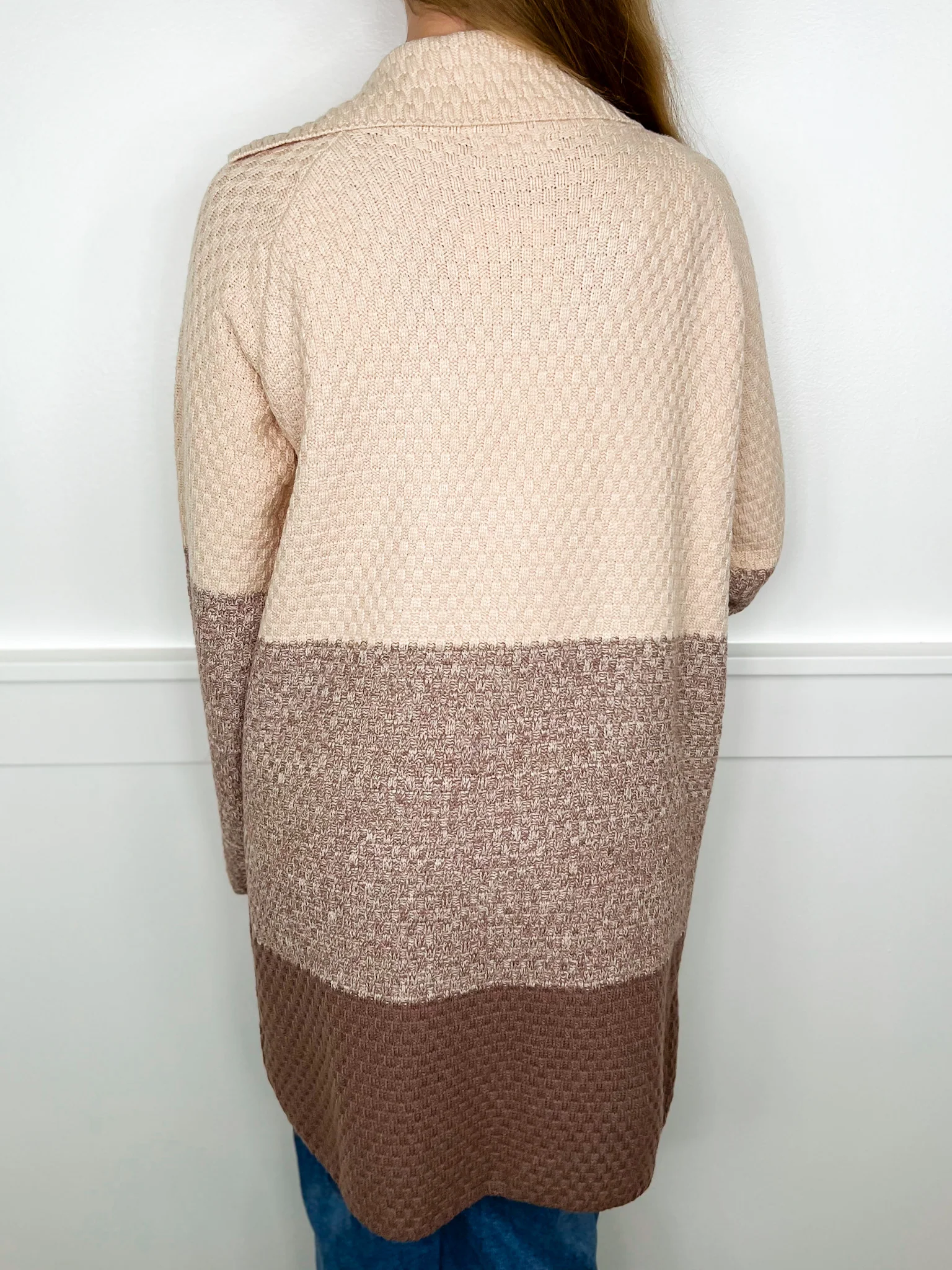 Everything in Between Knit Long Sleeve Cream Avery Mae Cardigan - Image 2