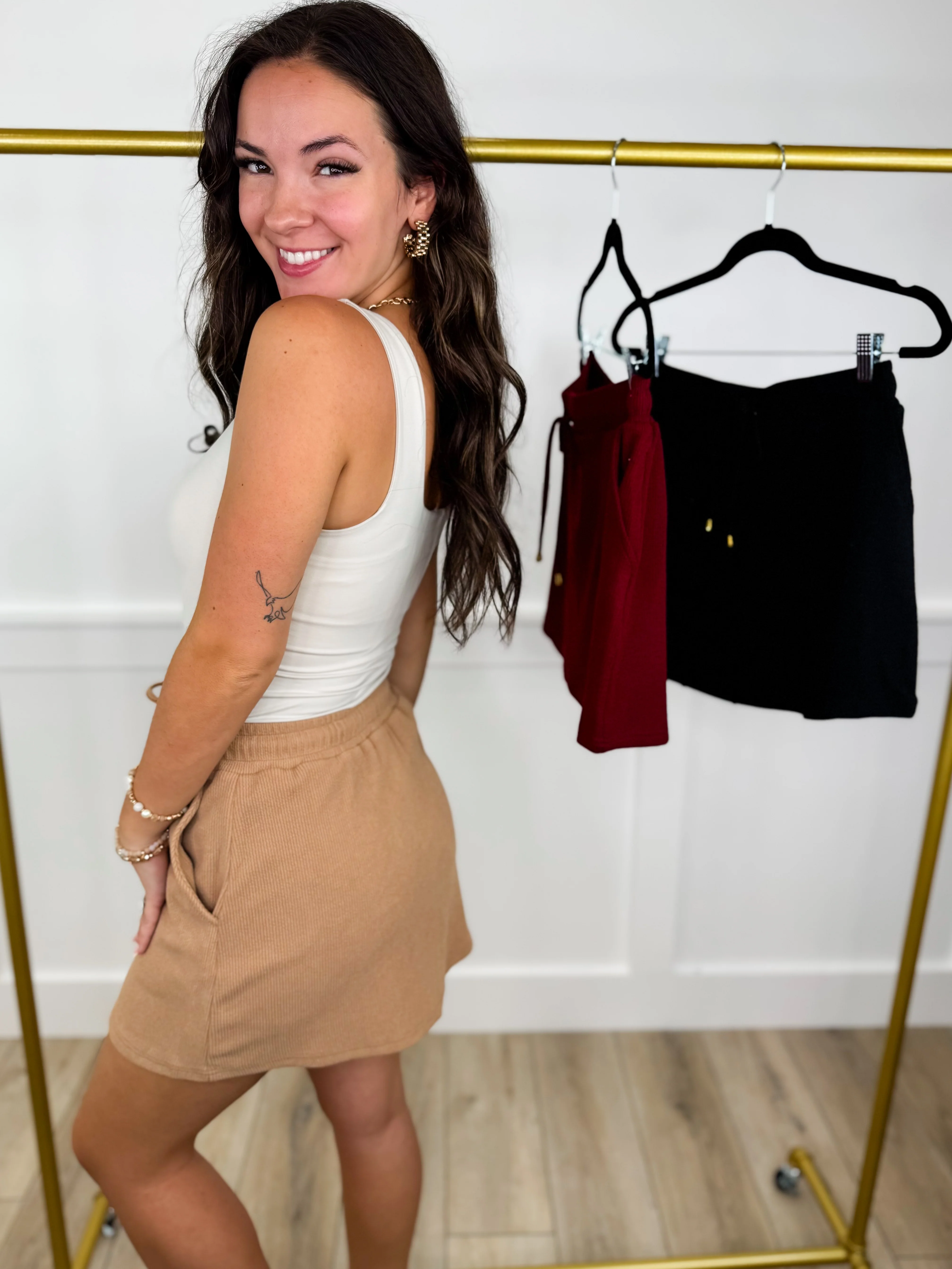 Excuse Me Miss High-Rise Ribbed Avery Mae Skort - 3 colors! - Image 6