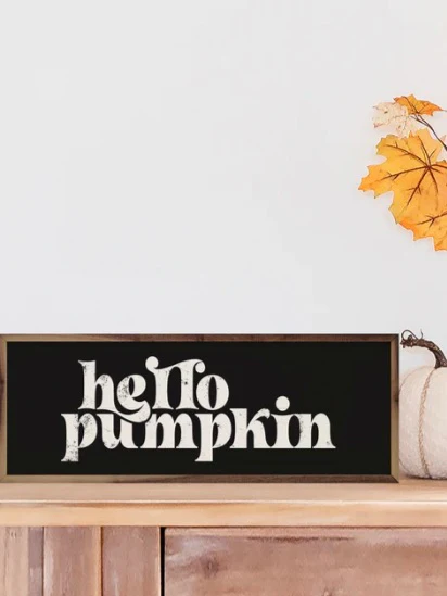 Fall 4x12 Wood Shelf Sitter - 3 options! - Image 3