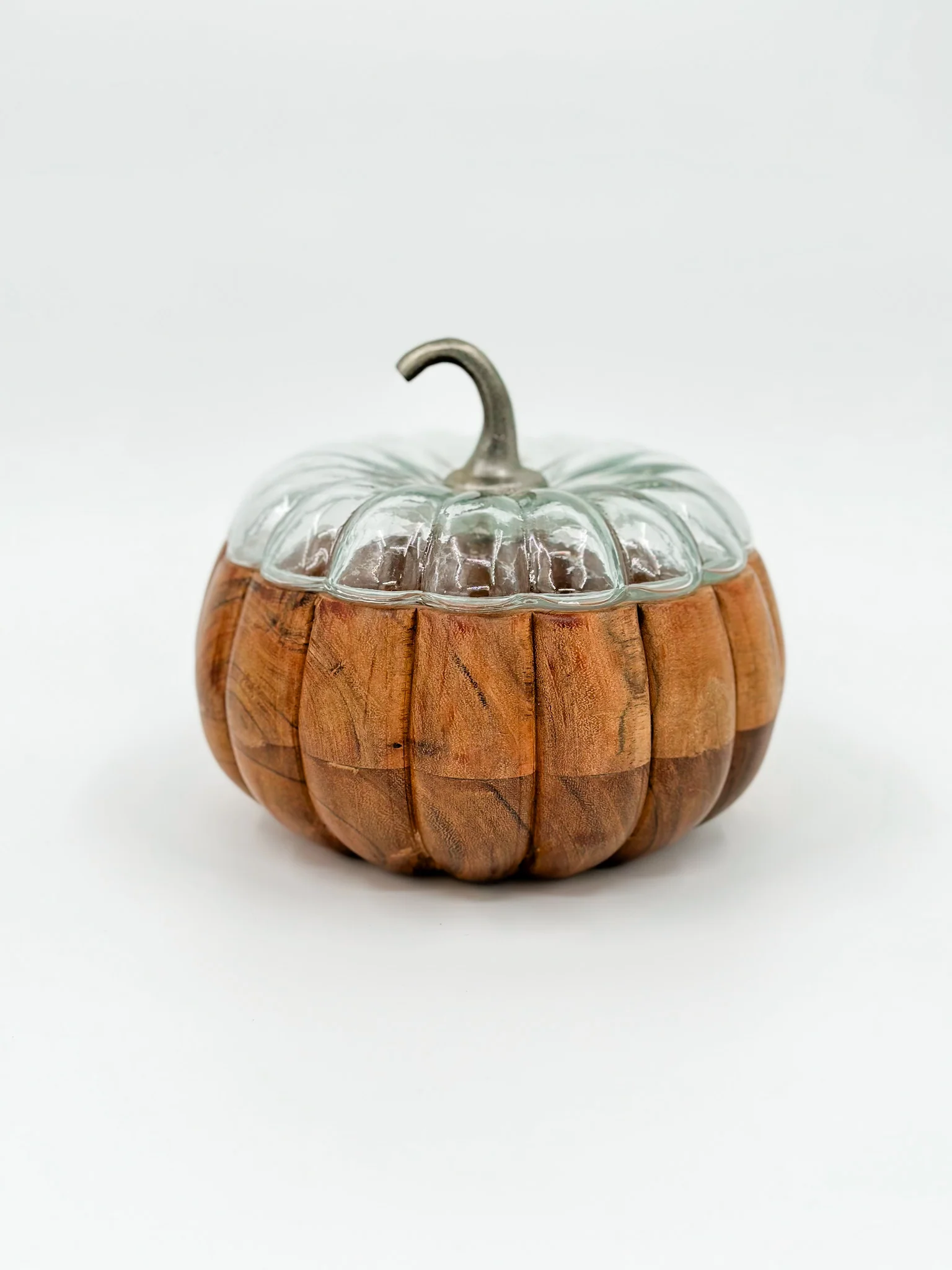 Fall Pumpkins Acacia Wood Dish - 2 options! - Image 2